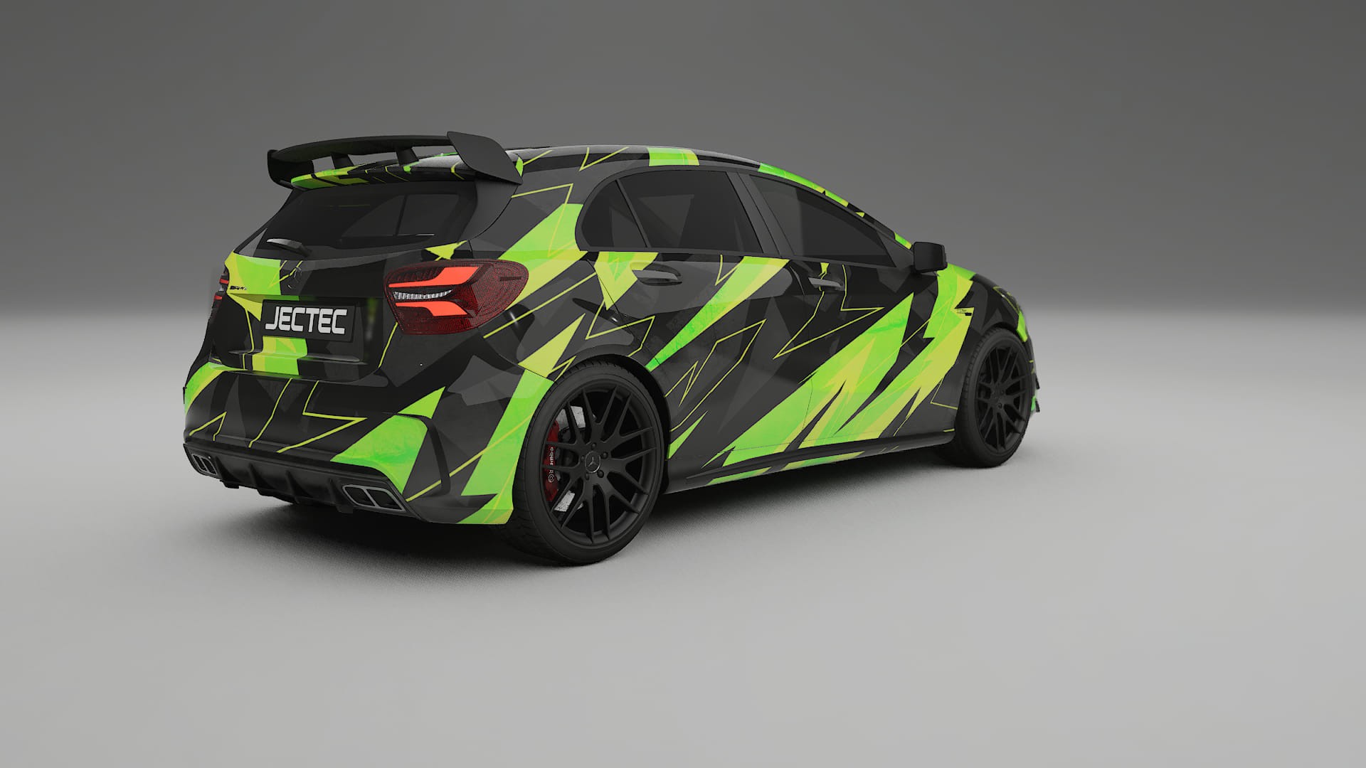 Mercedes A45 AMG W176 NINJA TURTLES – Designový Wrap PPF Fólie na auto - tisknutelný polyuretan