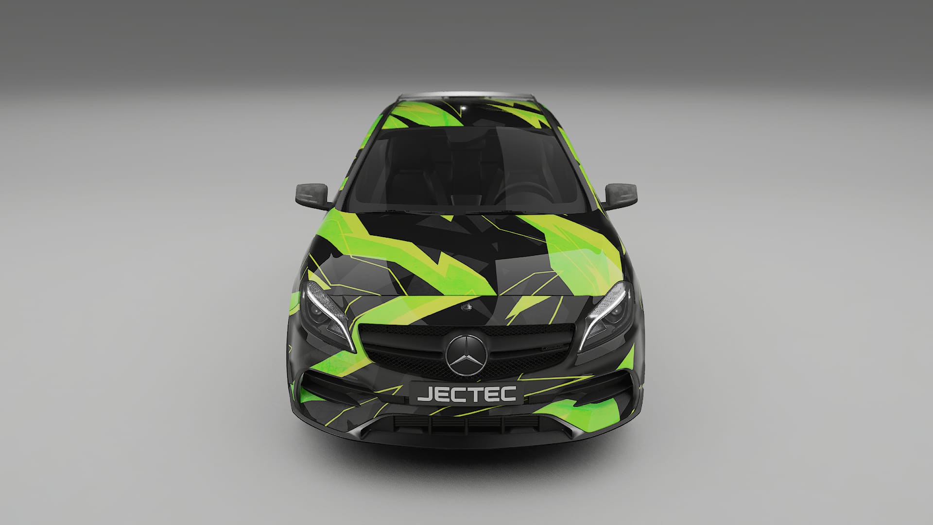 Mercedes A45 AMG W176 NINJA TURTLES – Designový Wrap PPF Fólie na auto - tisknutelný polyuretan