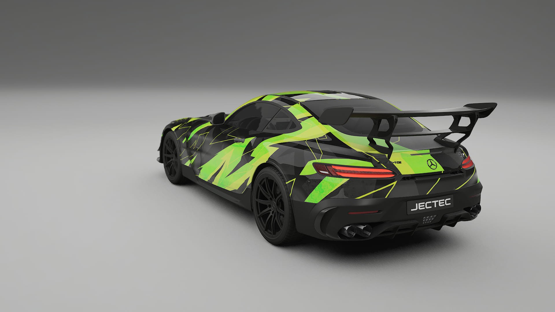 Mercedes AMG GT Black Series C192 Coupe NINJA TURTLES – Designový Wrap PPF Fólie na auto - tisknutelný polyuretan