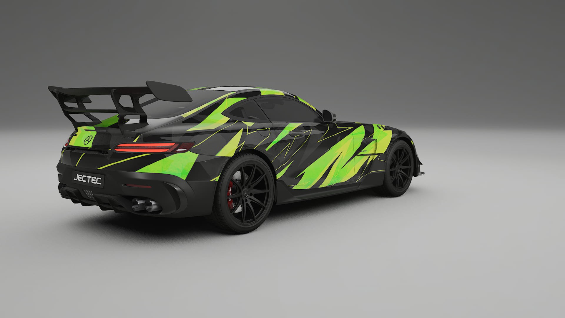 Mercedes AMG GT Black Series C192 Coupe NINJA TURTLES – Designový Wrap PPF Fólie na auto - tisknutelný polyuretan