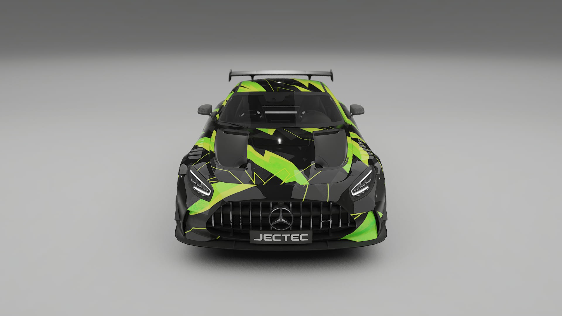 Mercedes AMG GT Black Series C192 Coupe NINJA TURTLES – Designový Wrap PPF Fólie na auto - tisknutelný polyuretan