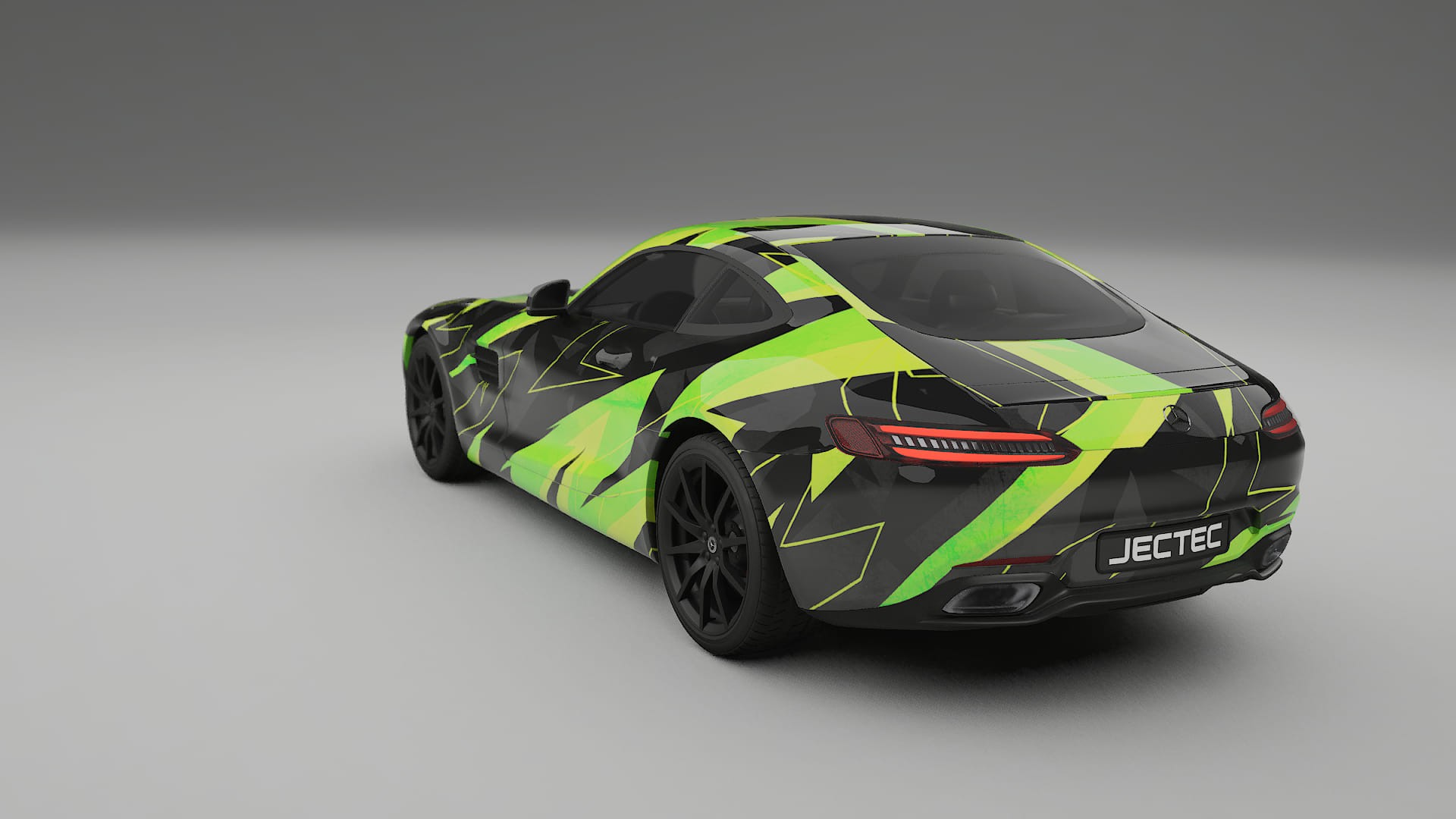 Mercedes AMG GT C190 Coupe NINJA TURTLES – Designový Wrap PPF Fólie na auto - tisknutelný polyuretan