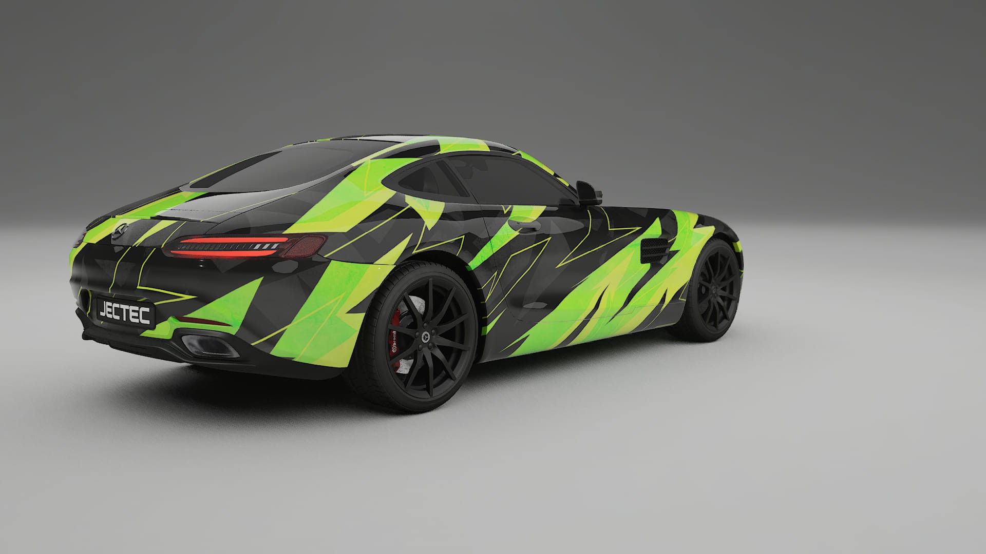 Mercedes AMG GT C190 Coupe NINJA TURTLES – Designový Wrap PPF Fólie na auto - tisknutelný polyuretan