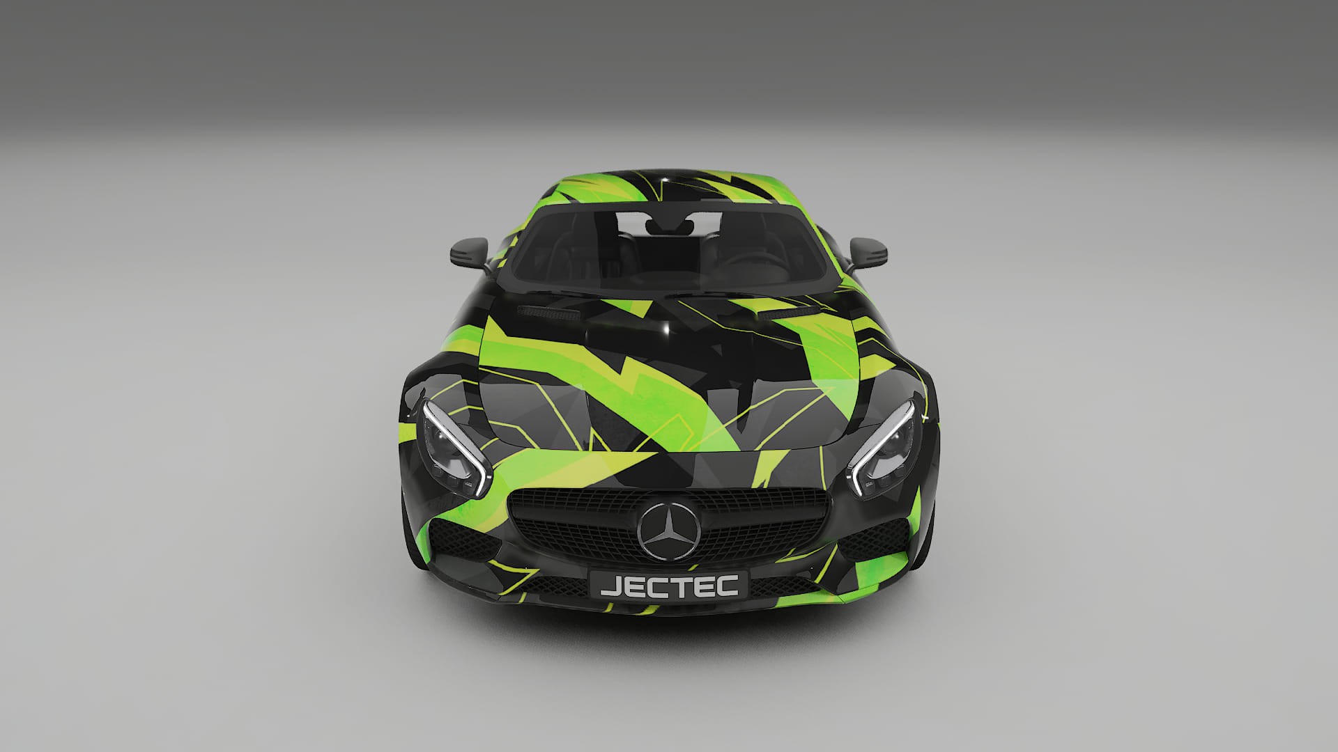 Mercedes AMG GT C190 Coupe NINJA TURTLES – Designový Wrap PPF Fólie na auto - tisknutelný polyuretan