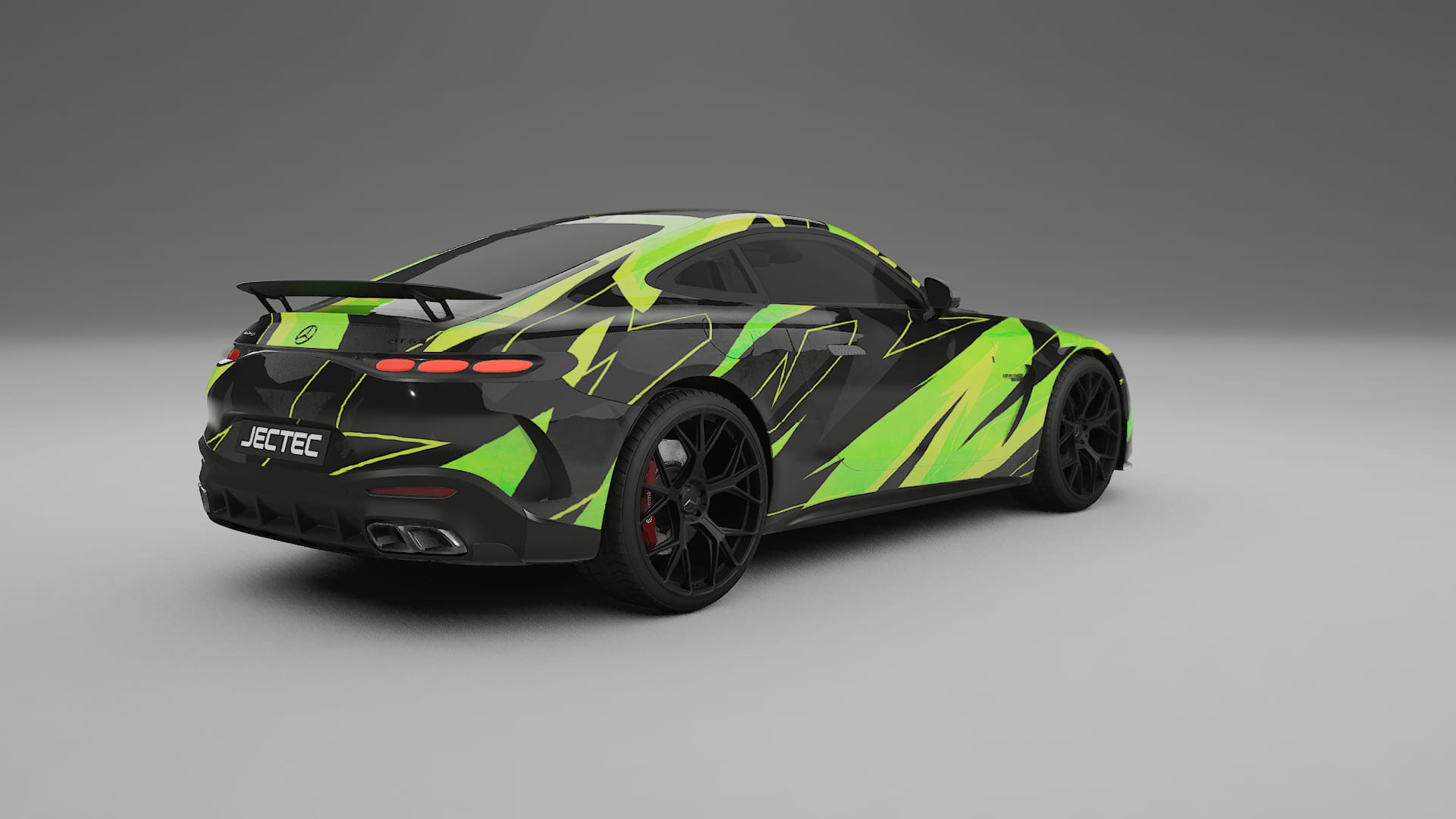 Mercedes AMG GT Coupe C192 NINJA TURTLES – Designový Wrap PPF Fólie na auto - tisknutelný polyuretan