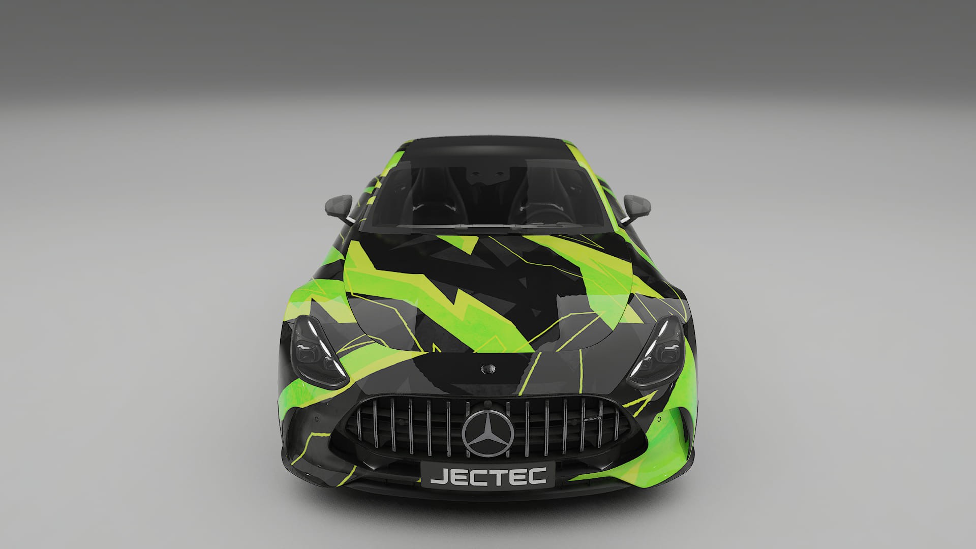 Mercedes AMG GT Coupe C192 NINJA TURTLES – Designový Wrap PPF Fólie na auto - tisknutelný polyuretan