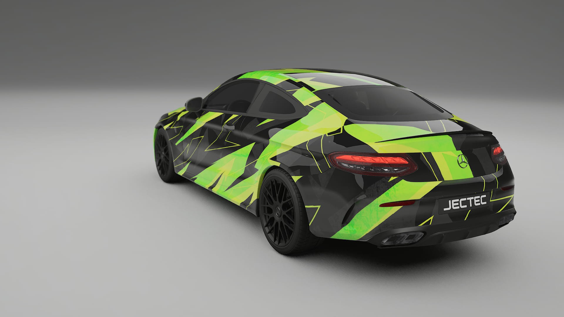 Mercedes C63 AMG W205 Coupe NINJA TURTLES – Designový Wrap PPF Fólie na auto - tisknutelný polyuretan