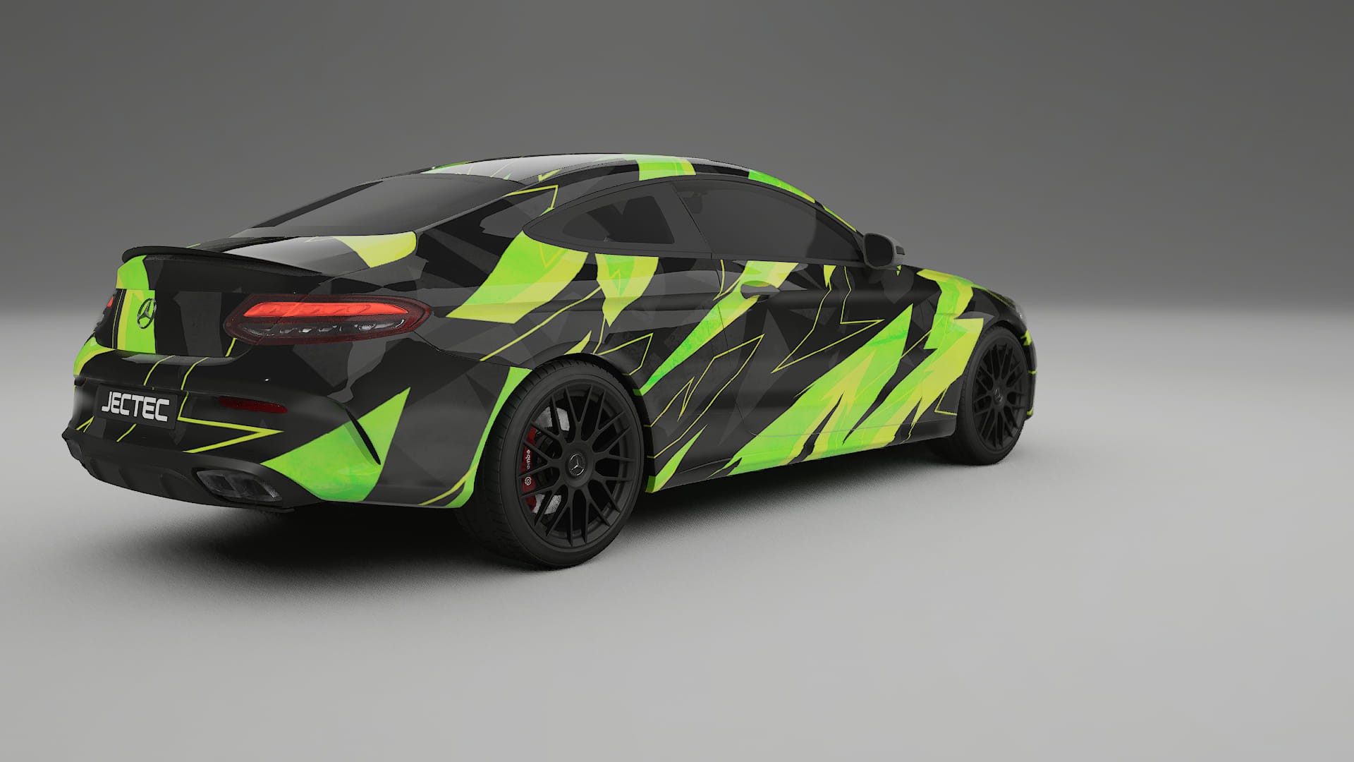 Mercedes C63 AMG W205 Coupe NINJA TURTLES – Designový Wrap PPF Fólie na auto - tisknutelný polyuretan