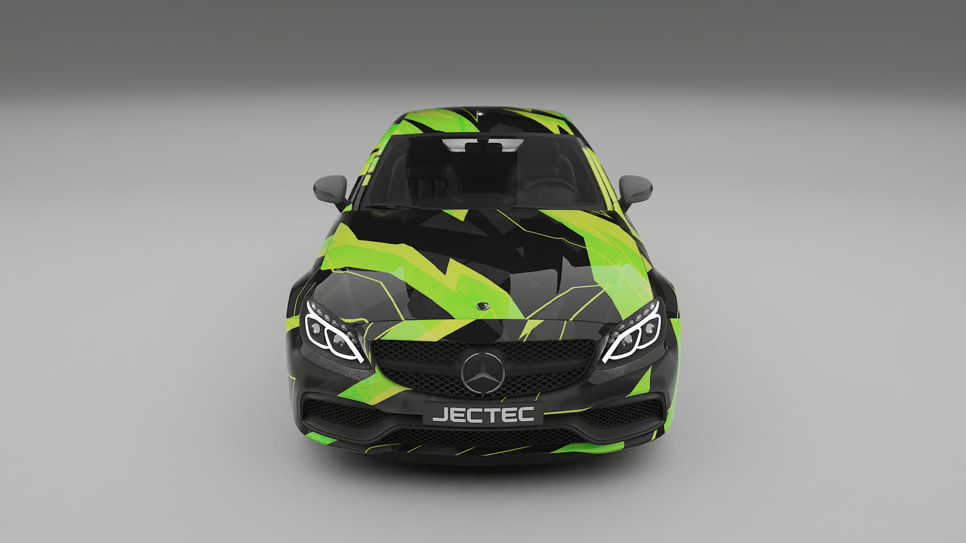 Mercedes C63 AMG W205 Coupe NINJA TURTLES – Designový Wrap PPF Fólie na auto - tisknutelný polyuretan