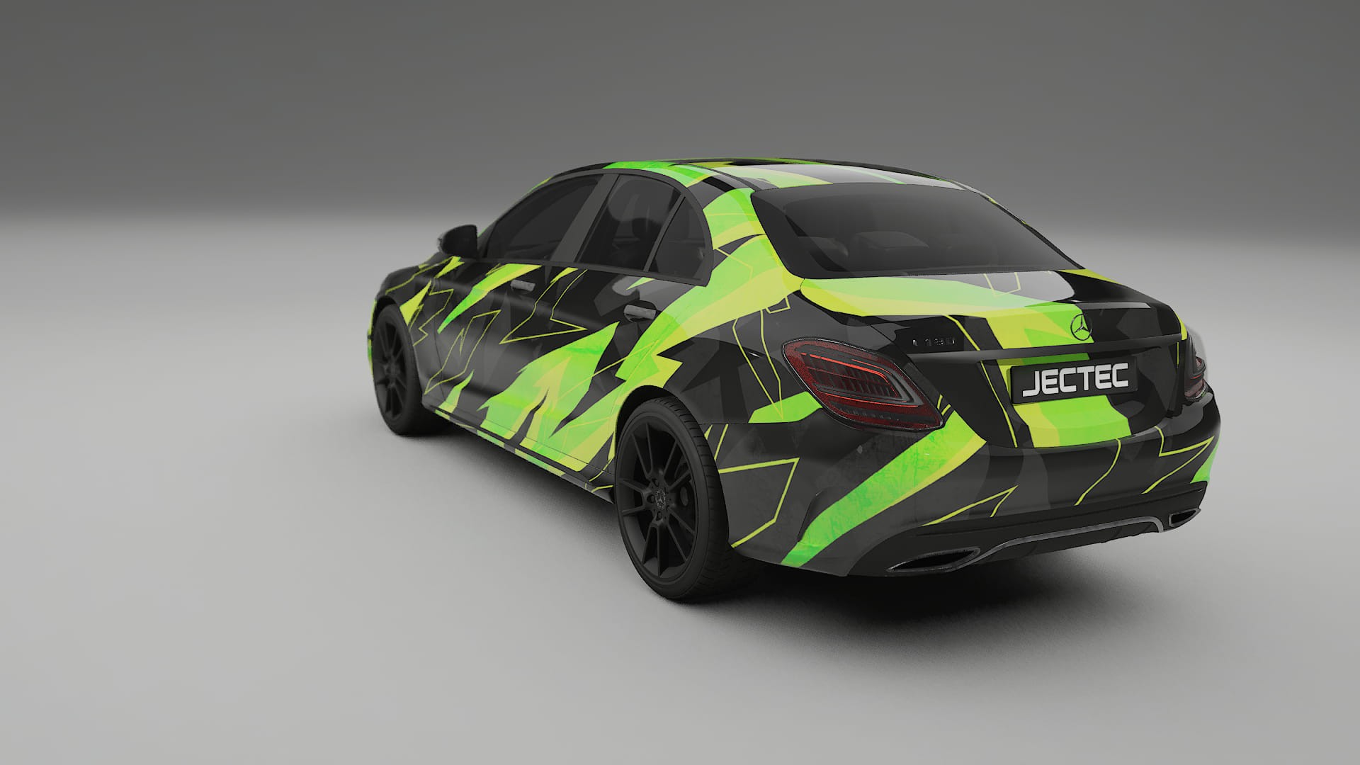 Mercedes C-class W205 AMG sedan NINJA TURTLES – Designový Wrap PPF Fólie na auto - tisknutelný polyuretan
