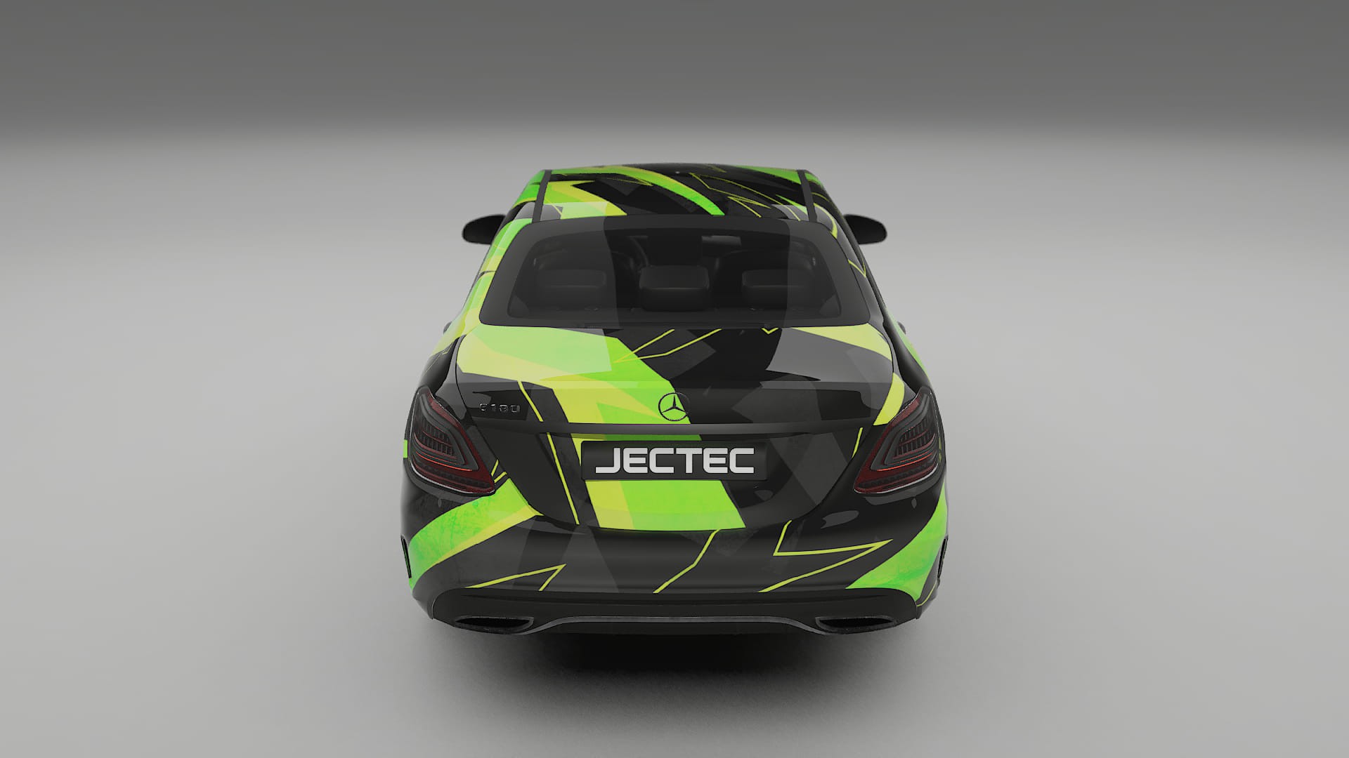 Mercedes C-class W205 AMG sedan NINJA TURTLES – Designový Wrap PPF Fólie na auto - tisknutelný polyuretan