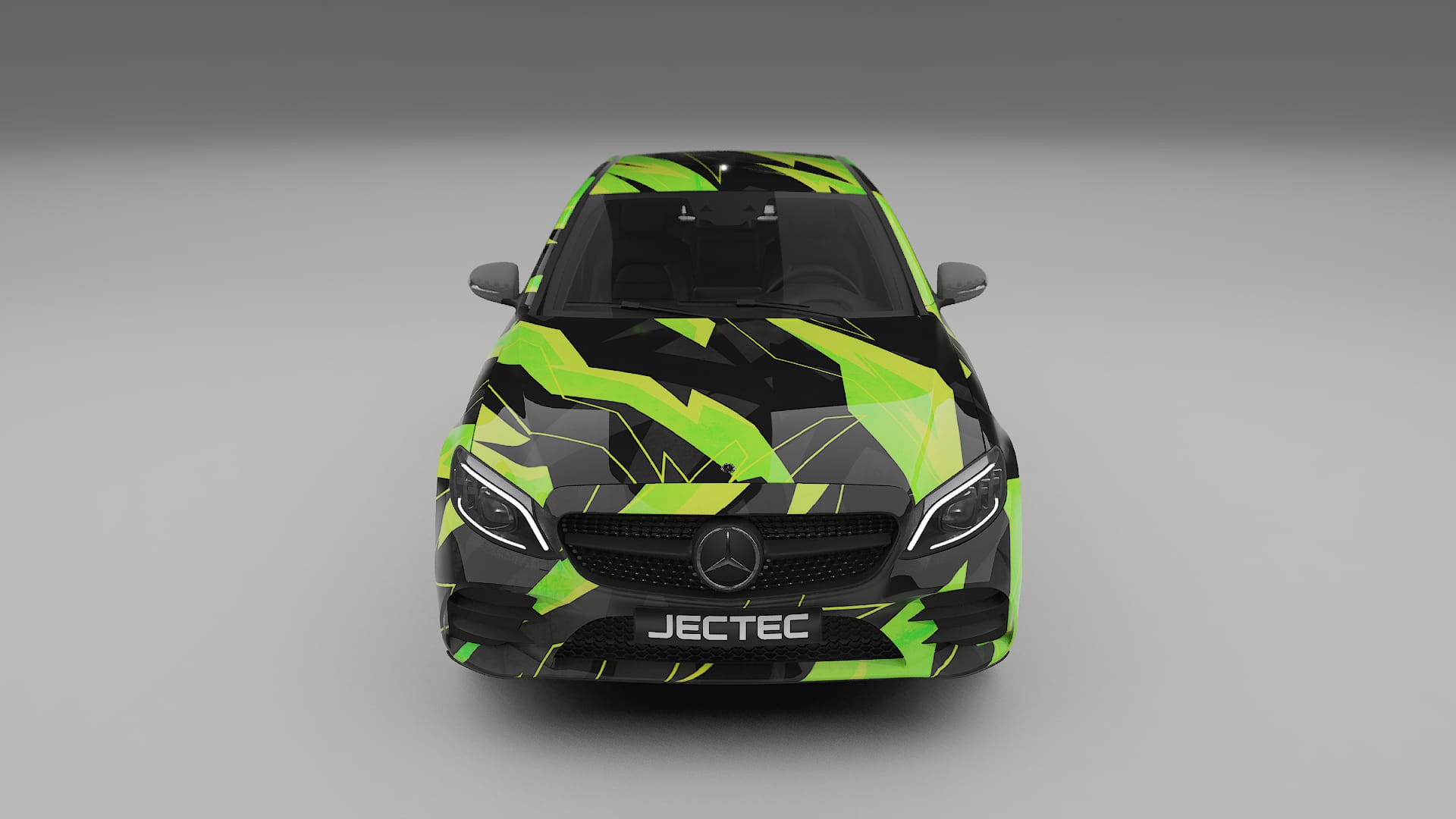 Mercedes C-class W205 AMG sedan NINJA TURTLES – Designový Wrap PPF Fólie na auto - tisknutelný polyuretan