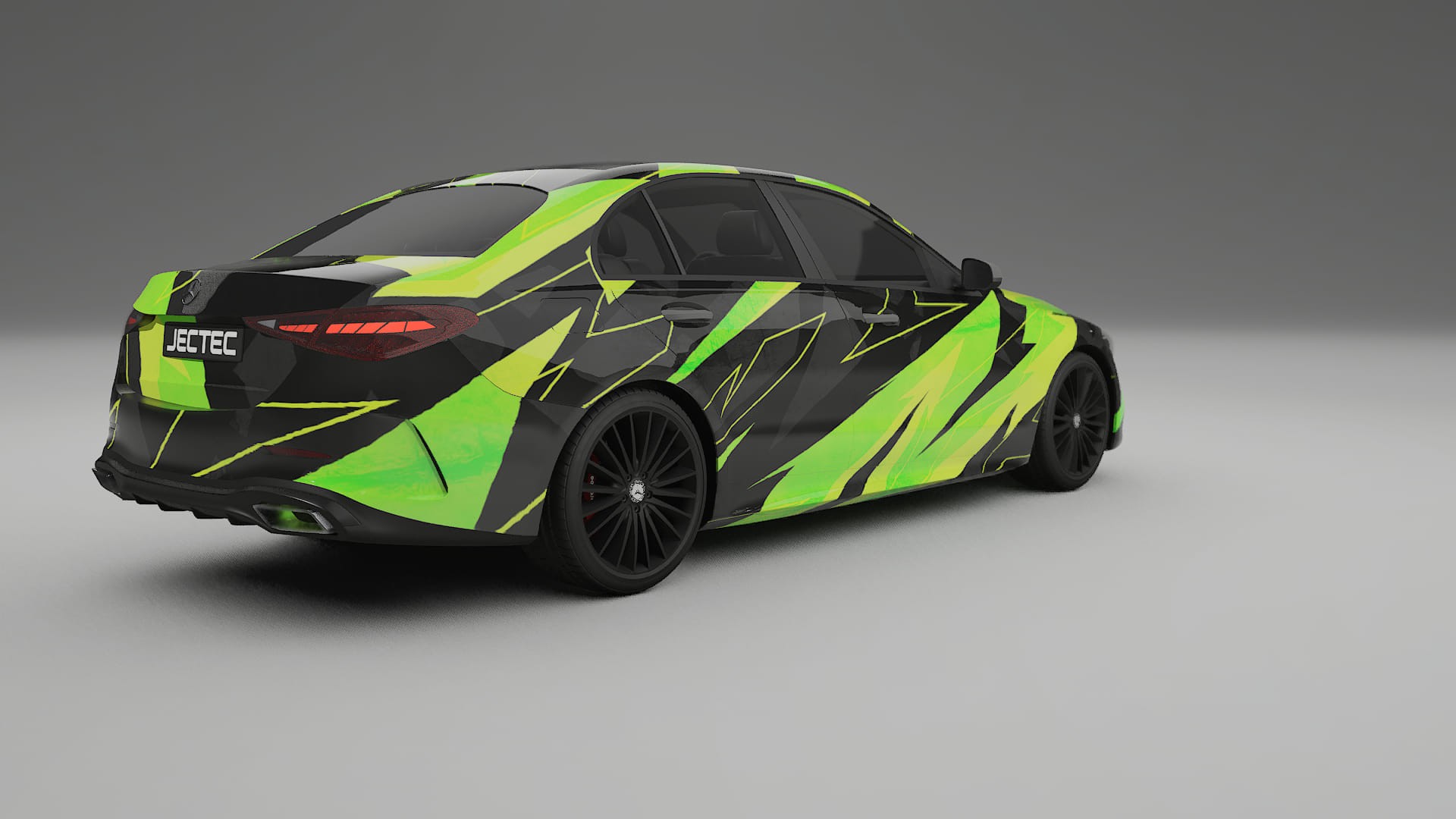 Mercedes C-class W206 NINJA TURTLES – Designový Wrap PPF Fólie na auto - tisknutelný polyuretan