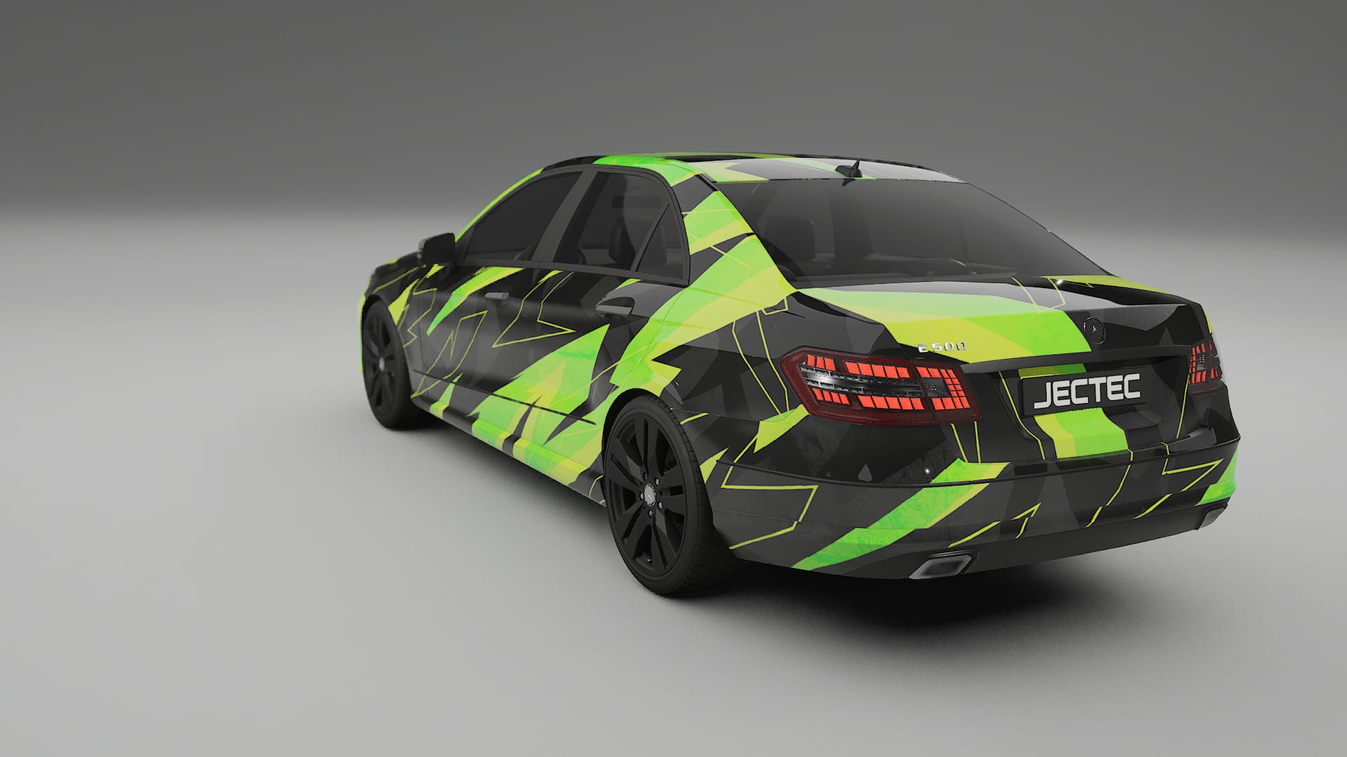 Mercedes E-class Sedan W212 Prefacelift NINJA TURTLES – Designový Wrap PPF Fólie na auto - tisknutelný polyuretan