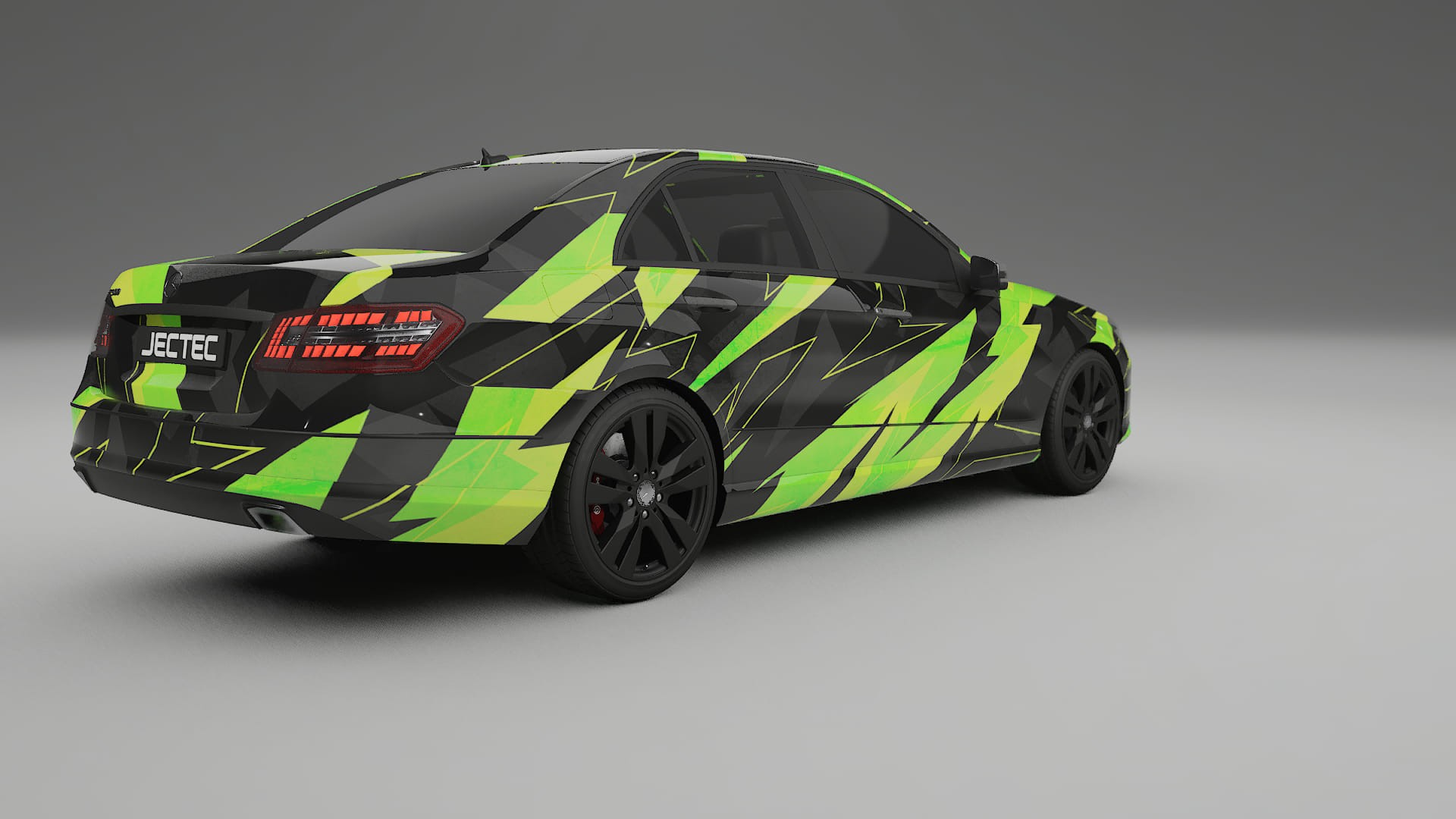 Mercedes E-class Sedan W212 Prefacelift NINJA TURTLES – Designový Wrap PPF Fólie na auto - tisknutelný polyuretan