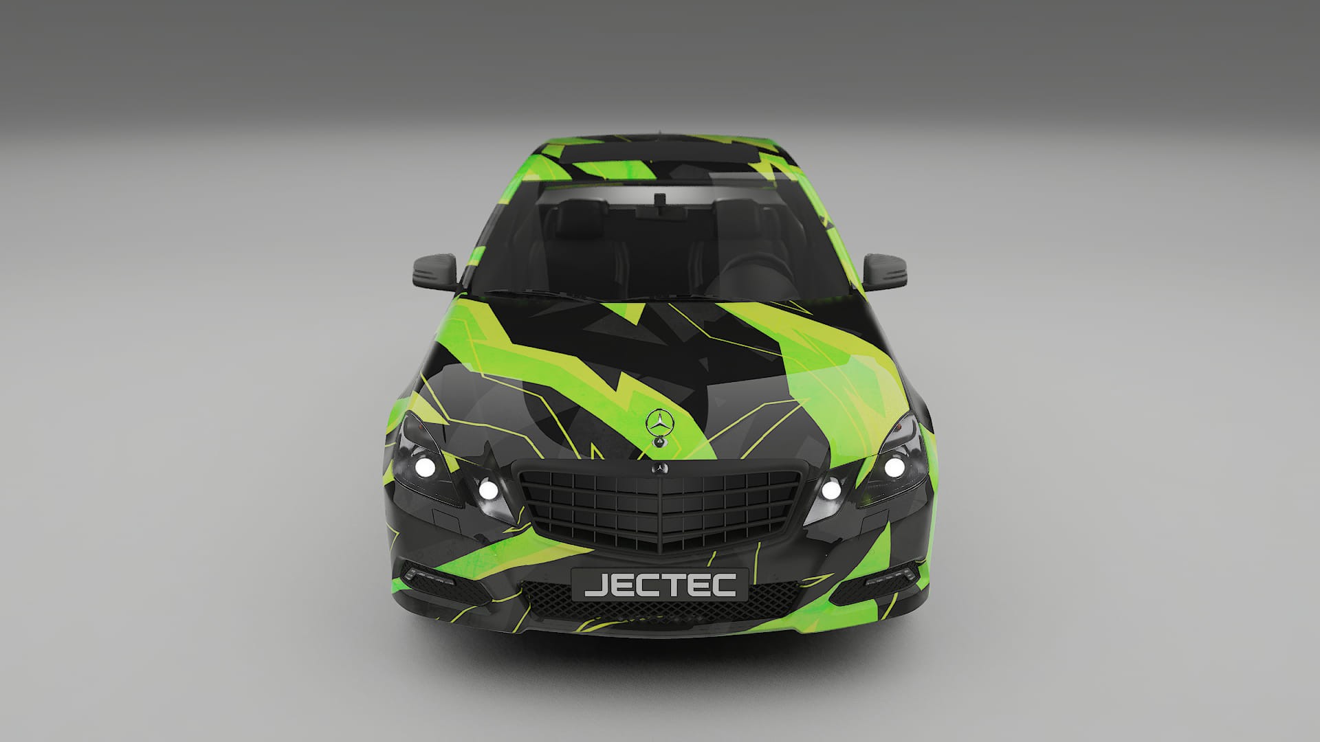 Mercedes E-class Sedan W212 Prefacelift NINJA TURTLES – Designový Wrap PPF Fólie na auto - tisknutelný polyuretan