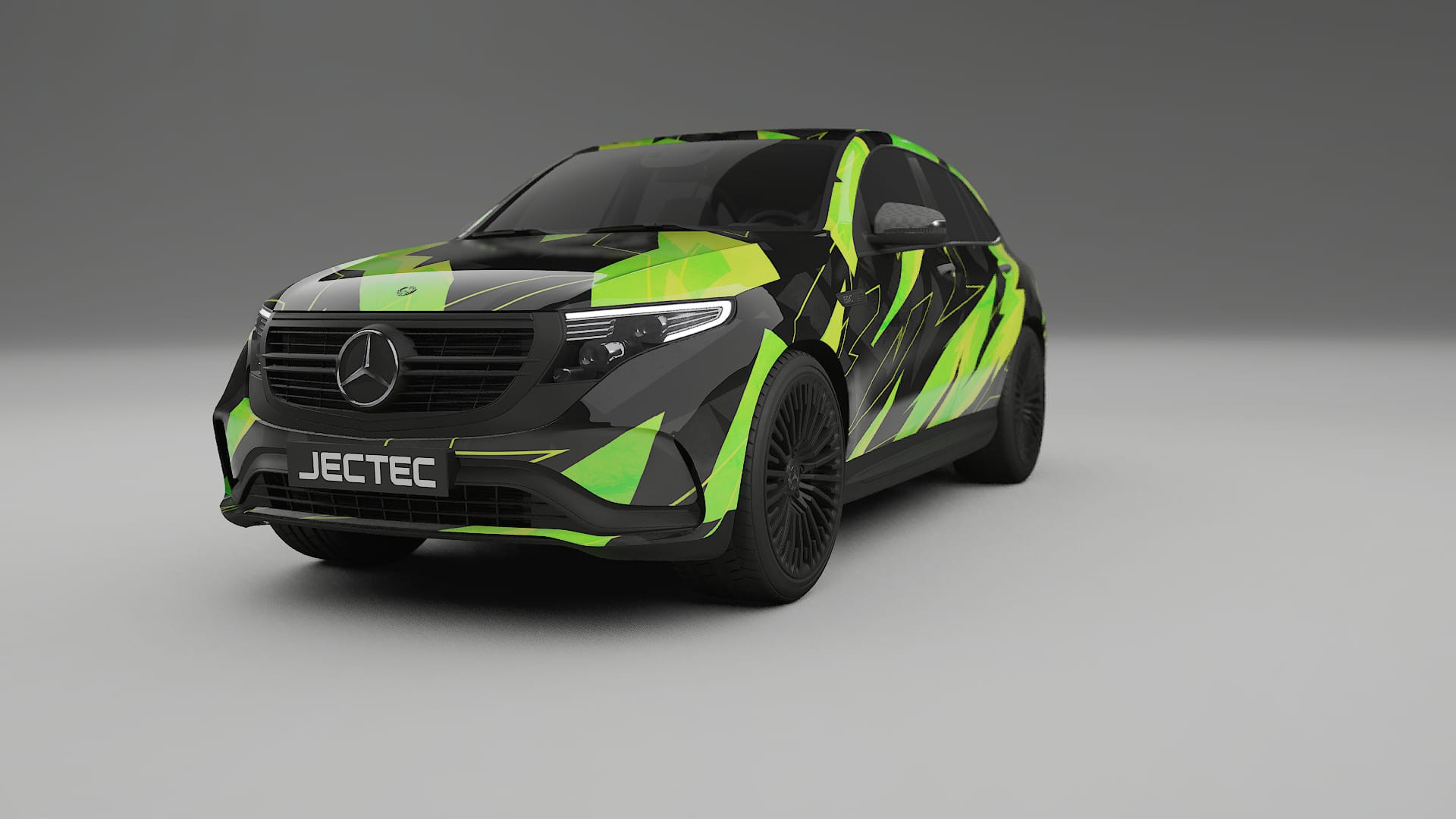 Mercedes EQC AMG NINJA TURTLES – Designový Wrap PPF Fólie na auto - tisknutelný polyuretan