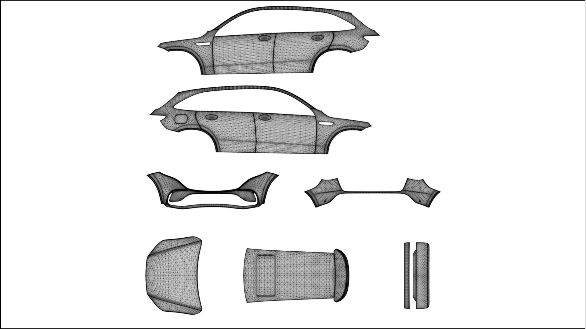 Mercedes EQC AMG NINJA TURTLES – Designový Wrap PPF Fólie na auto - tisknutelný polyuretan
