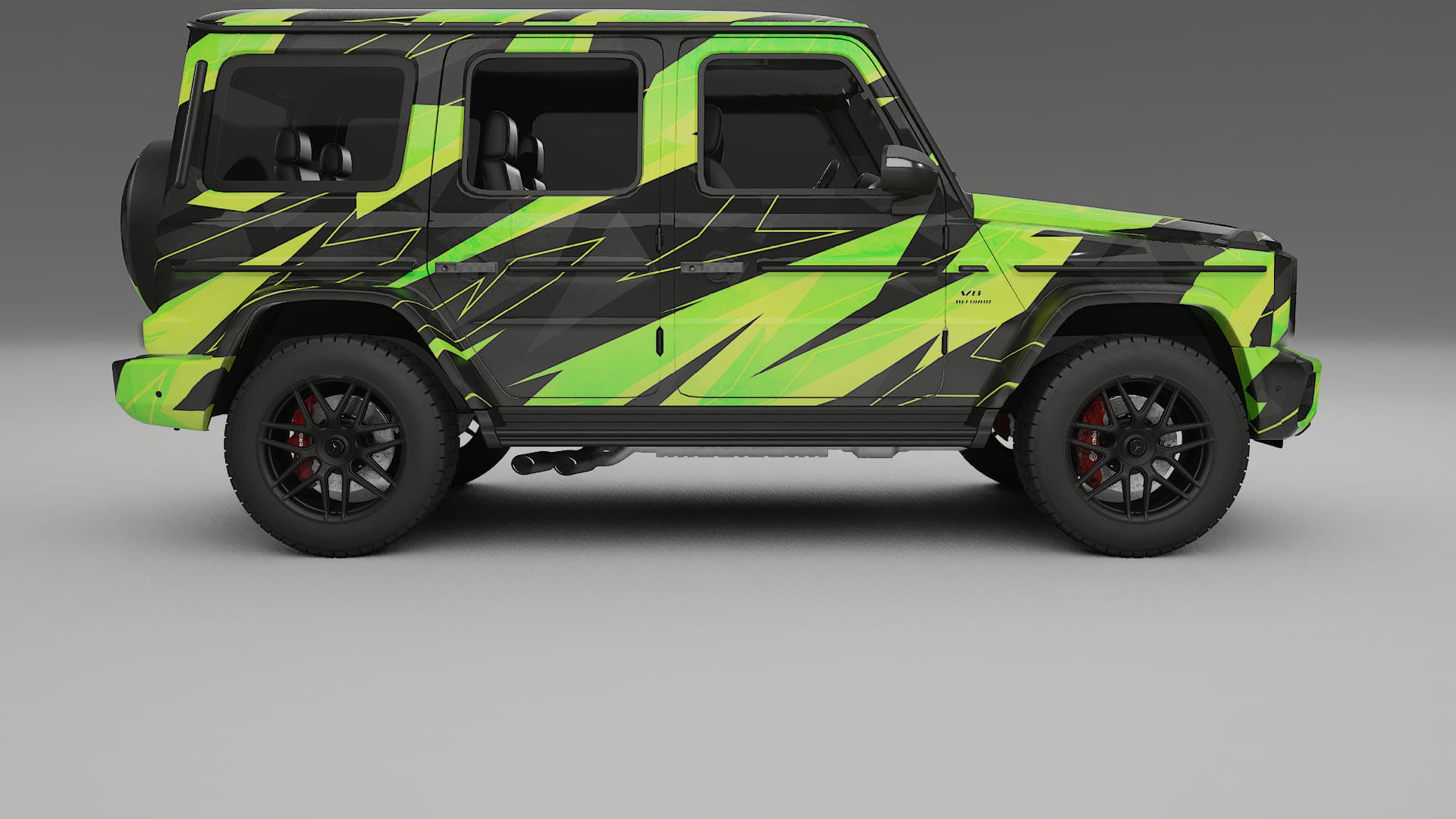 Mercedes G63 AMG W463A NINJA TURTLES – Designový Wrap PPF Fólie na auto - tisknutelný polyuretan