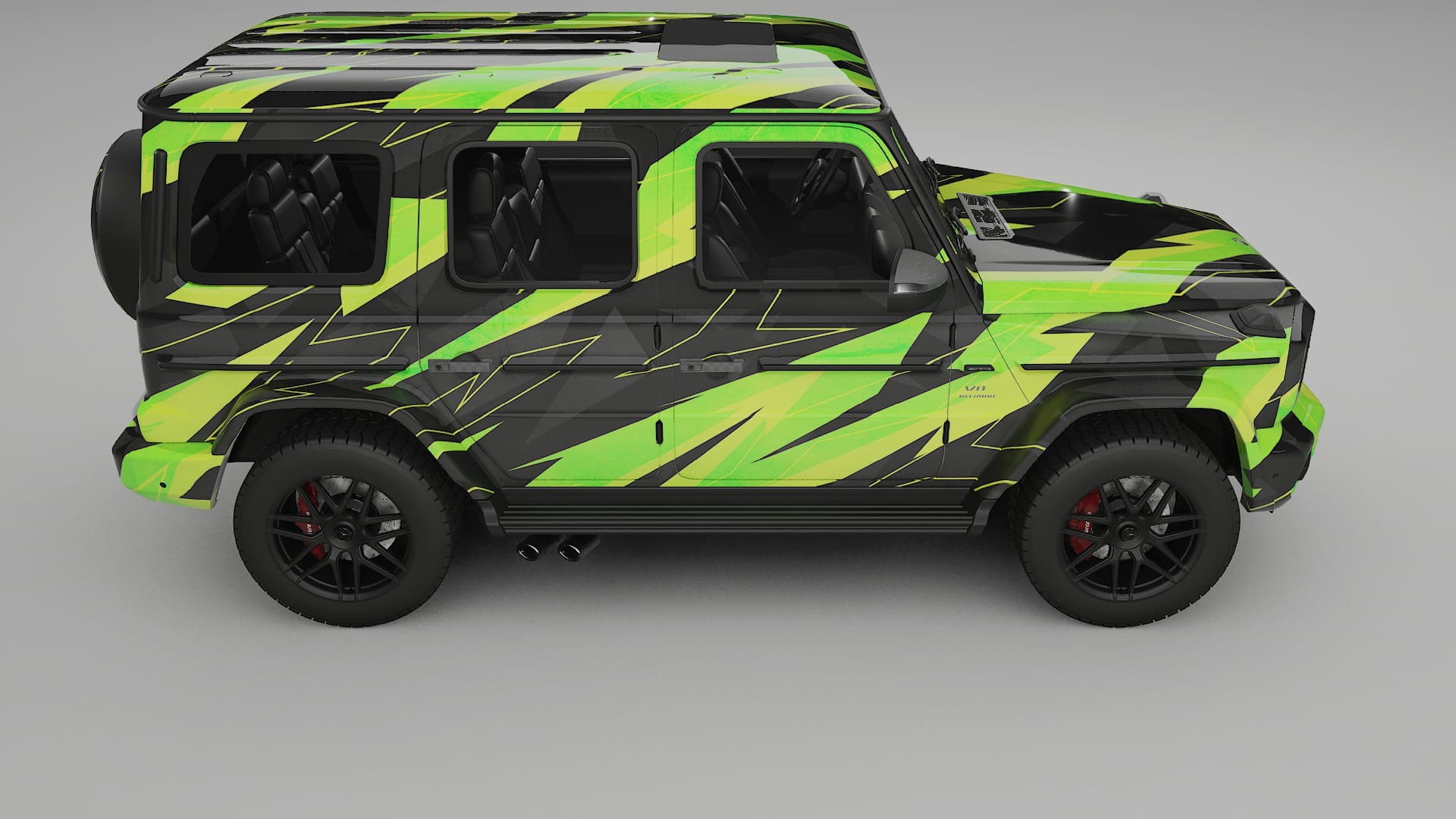 Mercedes G63 AMG W463A NINJA TURTLES – Designový Wrap PPF Fólie na auto - tisknutelný polyuretan