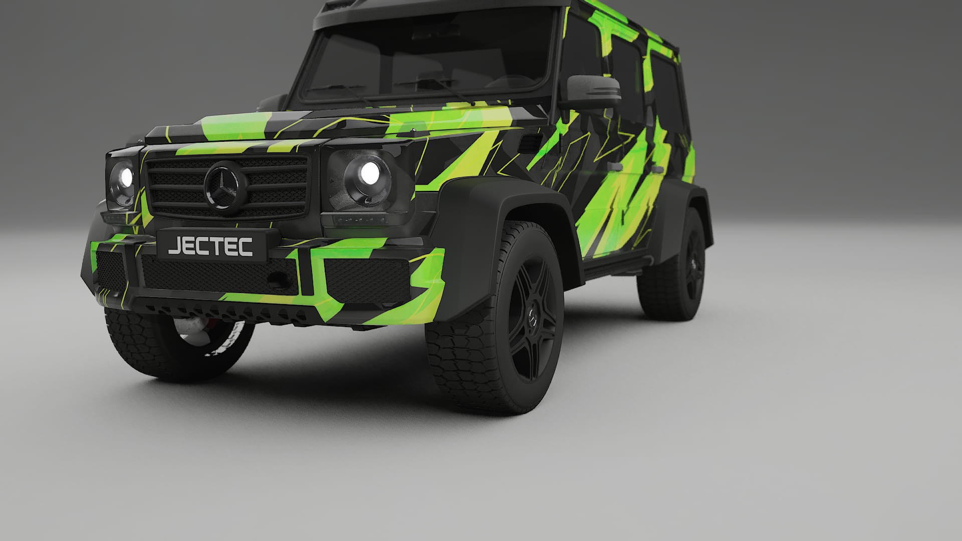 Mercedes G-class 4x4 W463 NINJA TURTLES – Designový Wrap PPF Fólie na auto - tisknutelný polyuretan