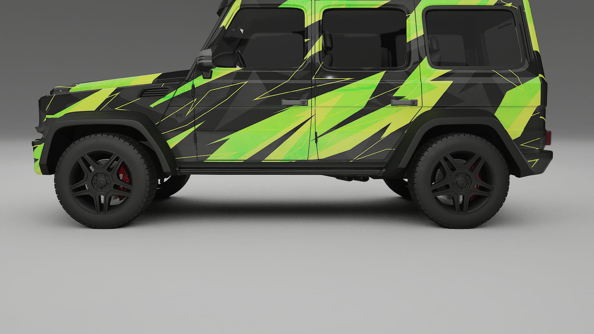 Mercedes G-class 4x4 W463 NINJA TURTLES – Designový Wrap PPF Fólie na auto - tisknutelný polyuretan