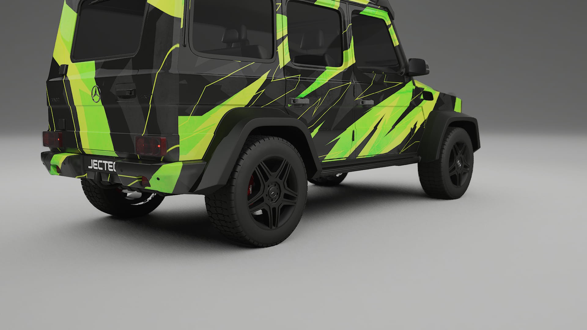 Mercedes G-class 4x4 W463 NINJA TURTLES – Designový Wrap PPF Fólie na auto - tisknutelný polyuretan