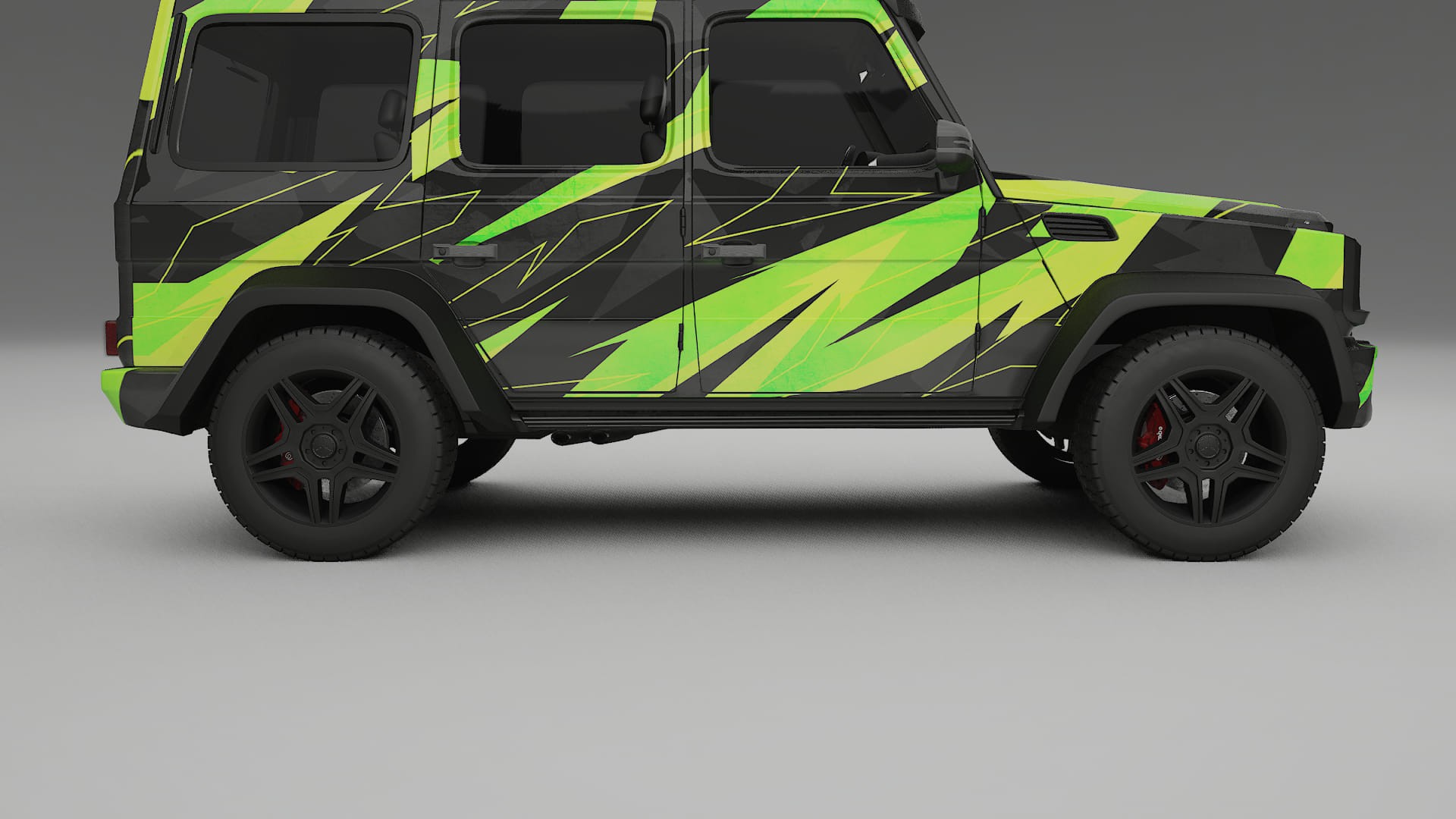 Mercedes G-class 4x4 W463 NINJA TURTLES – Designový Wrap PPF Fólie na auto - tisknutelný polyuretan