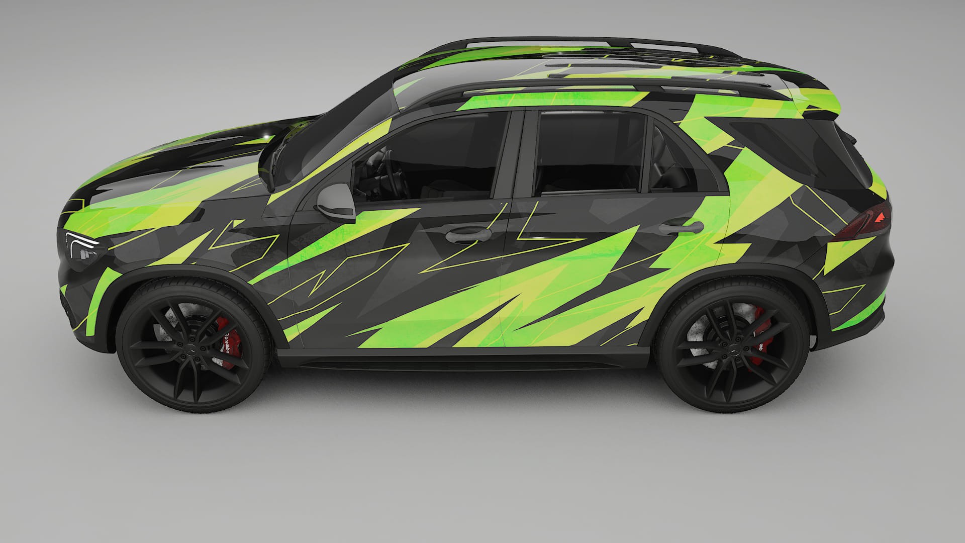 Mercedes GLE W167 NINJA TURTLES – Designový Wrap PPF Fólie na auto - tisknutelný polyuretan