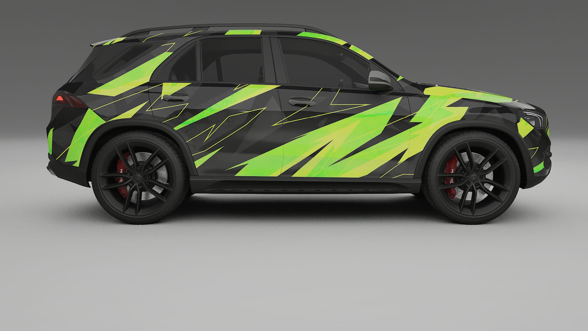 Mercedes GLE W167 NINJA TURTLES – Designový Wrap PPF Fólie na auto - tisknutelný polyuretan