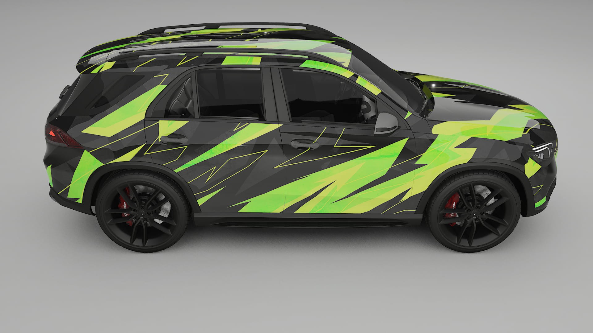 Mercedes GLE W167 NINJA TURTLES – Designový Wrap PPF Fólie na auto - tisknutelný polyuretan