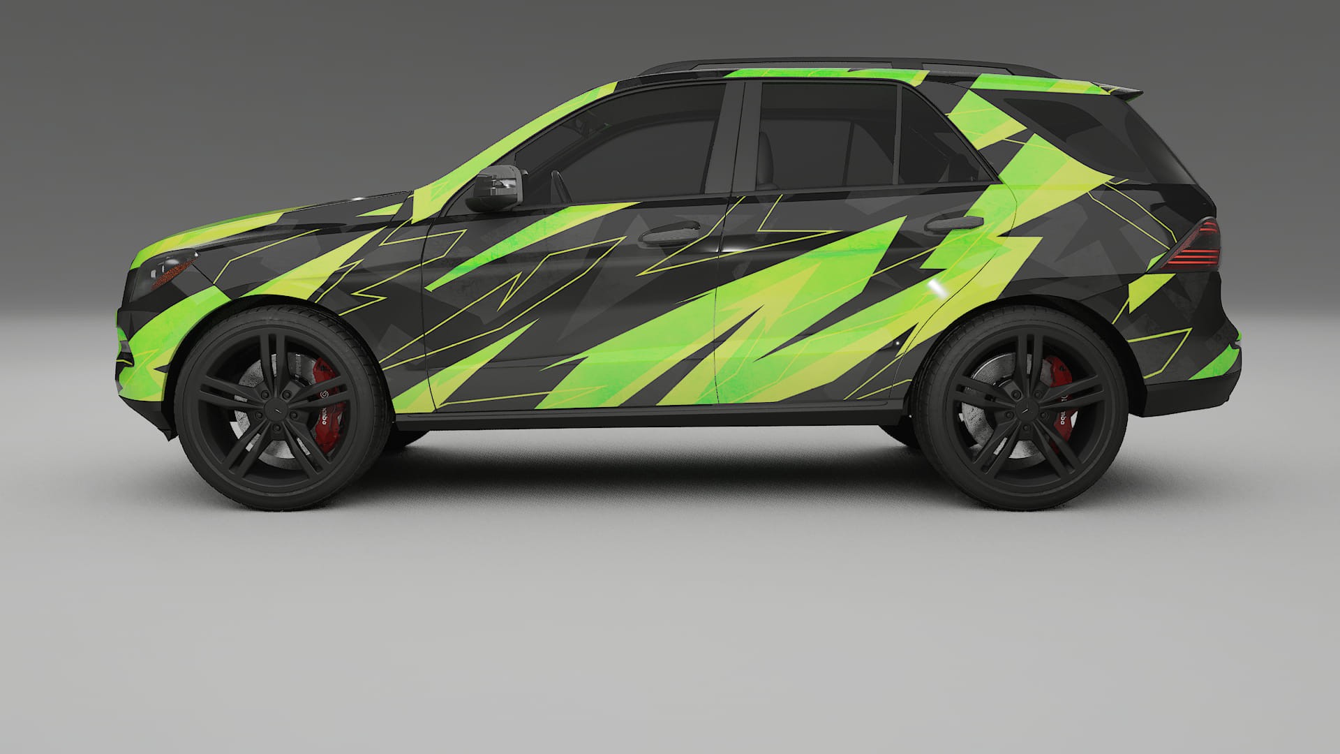 Mercedes M-class W166 NINJA TURTLES – Designový Wrap PPF Fólie na auto - tisknutelný polyuretan