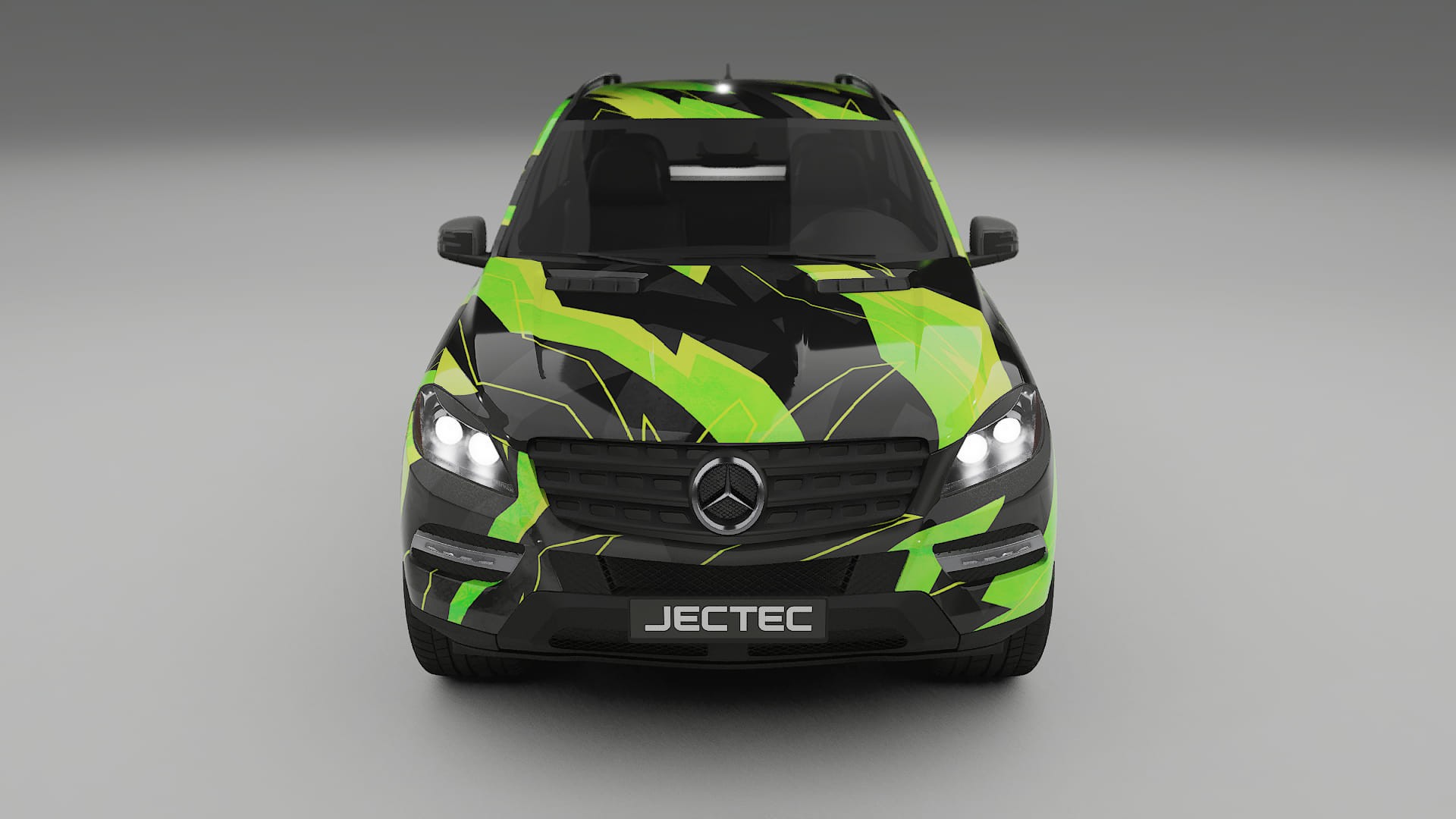 Mercedes M-class W166 NINJA TURTLES – Designový Wrap PPF Fólie na auto - tisknutelný polyuretan