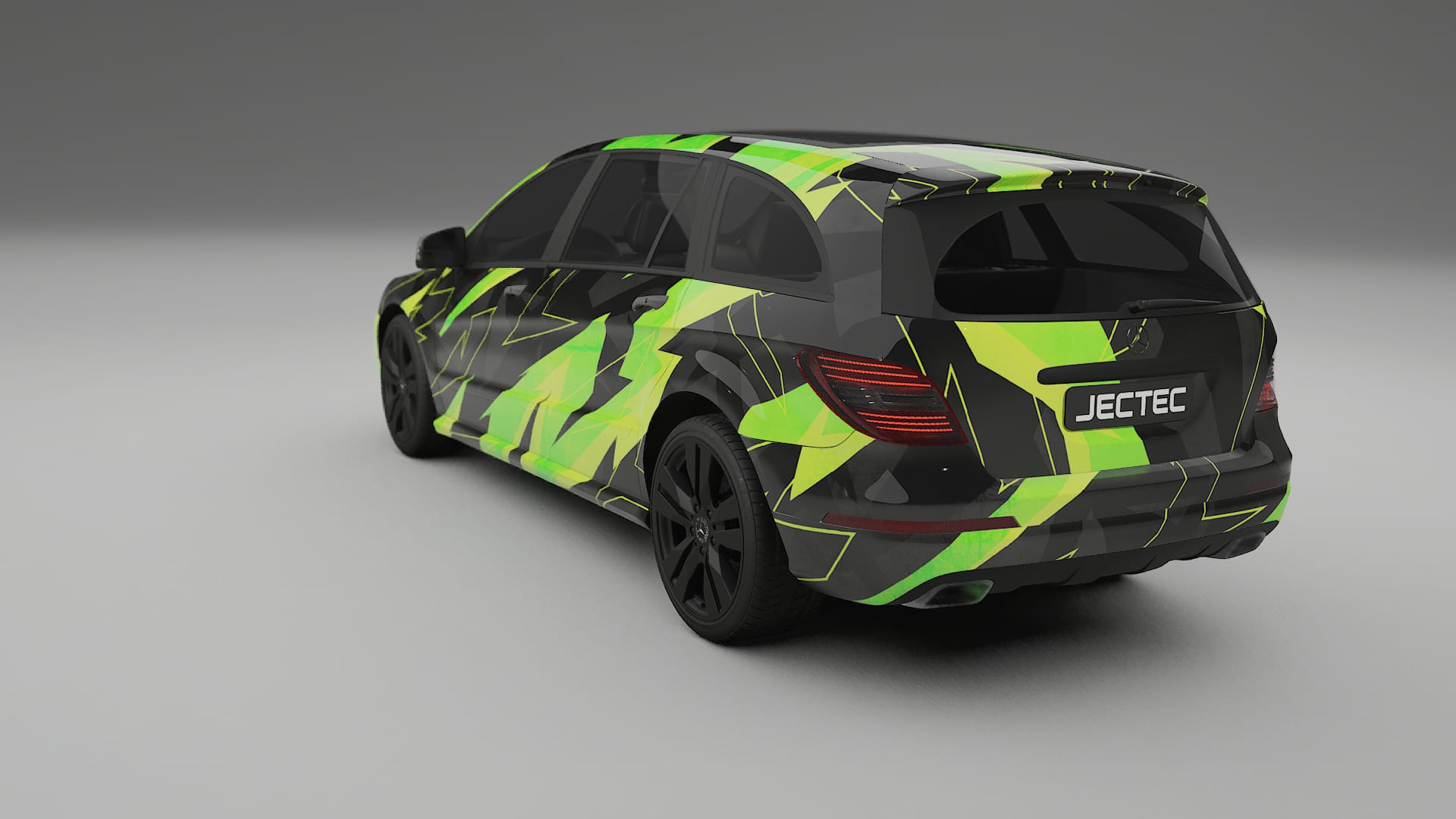 Mercedes R-class W251 facelift NINJA TURTLES – Designový Wrap PPF Fólie na auto - tisknutelný polyuretan