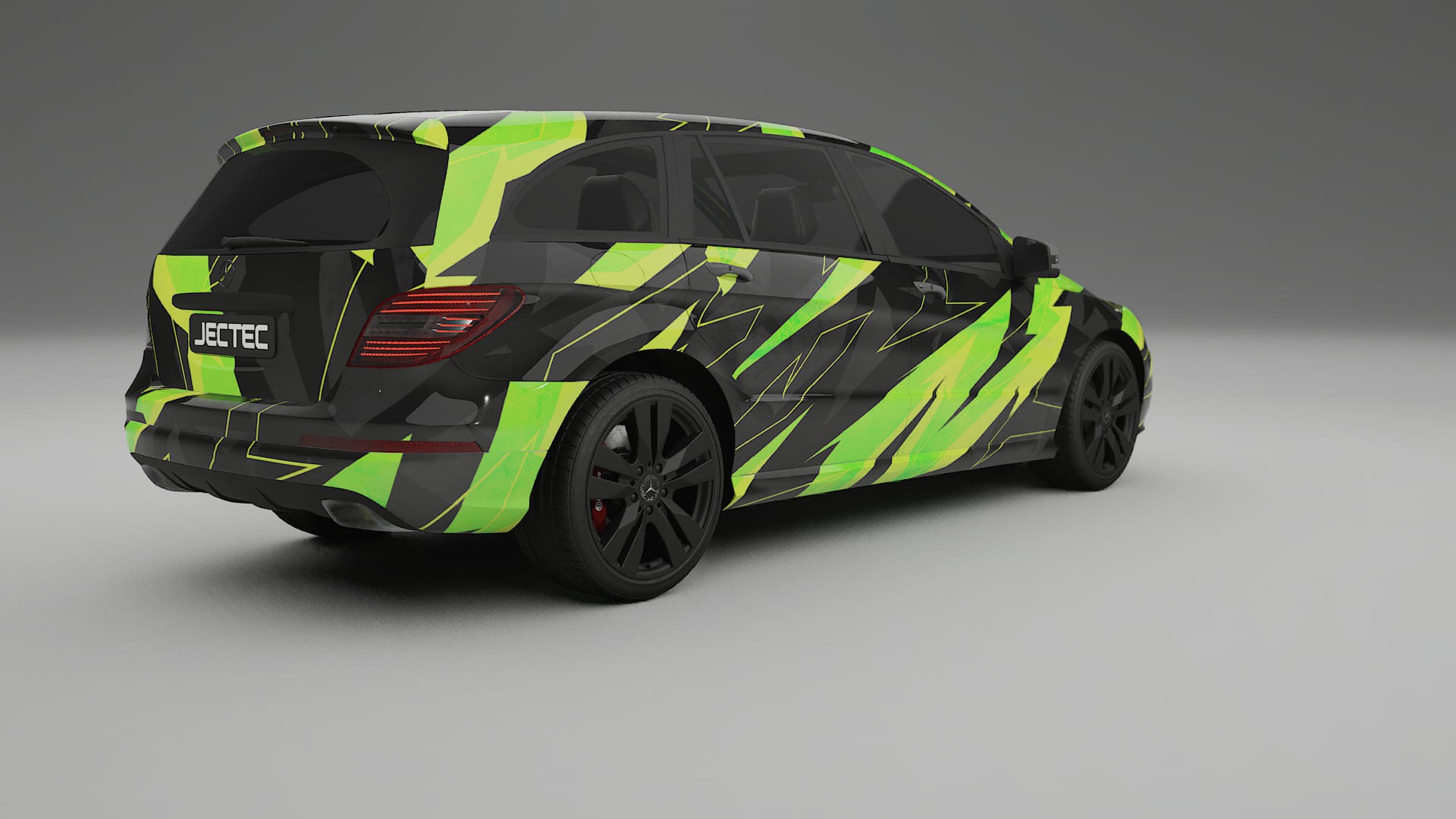 Mercedes R-class W251 facelift NINJA TURTLES – Designový Wrap PPF Fólie na auto - tisknutelný polyuretan