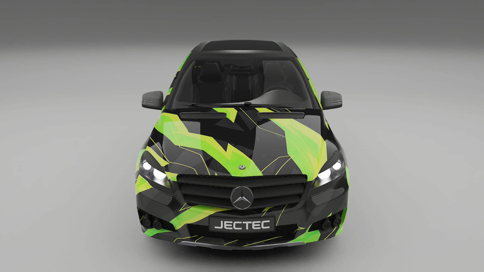 Mercedes R-class W251 facelift NINJA TURTLES – Designový Wrap PPF Fólie na auto - tisknutelný polyuretan