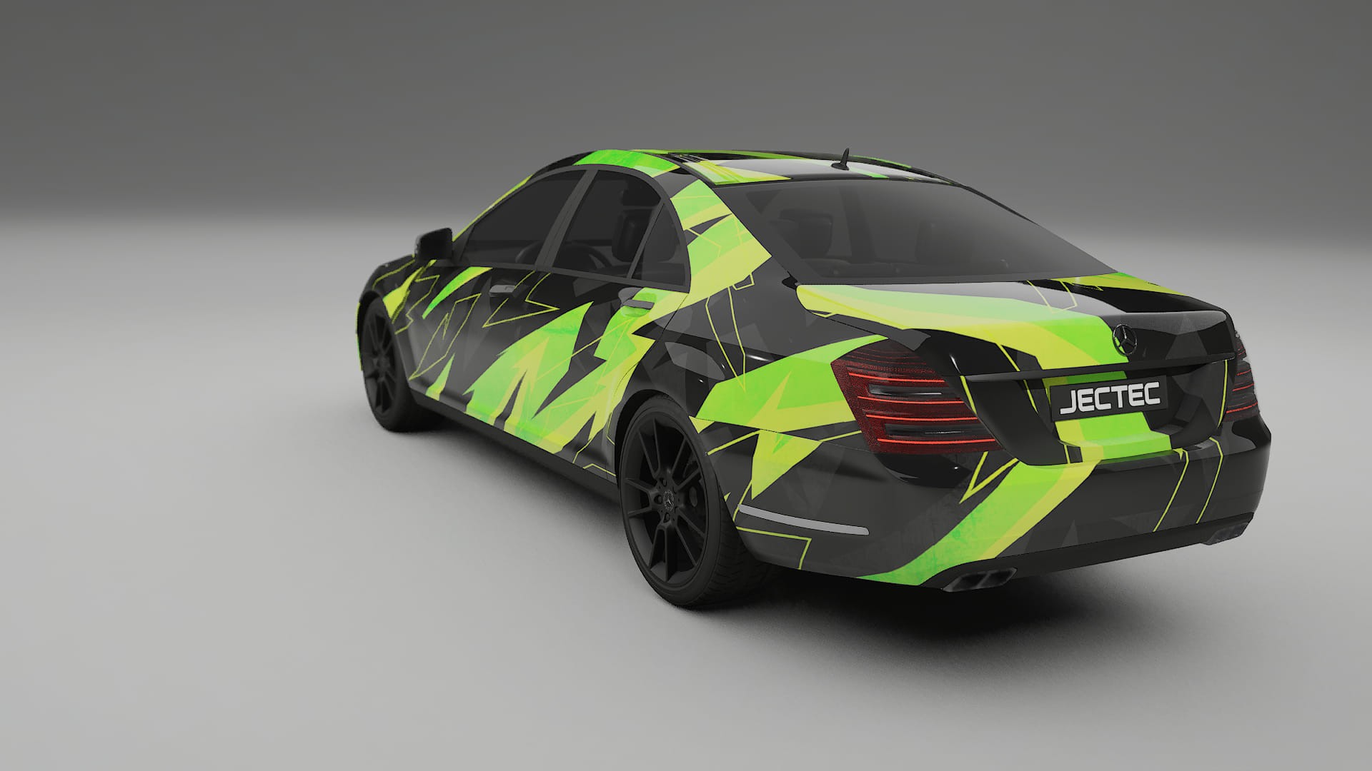 Mercedes S-class W221 facelift NINJA TURTLES – Designový Wrap PPF Fólie na auto - tisknutelný polyuretan