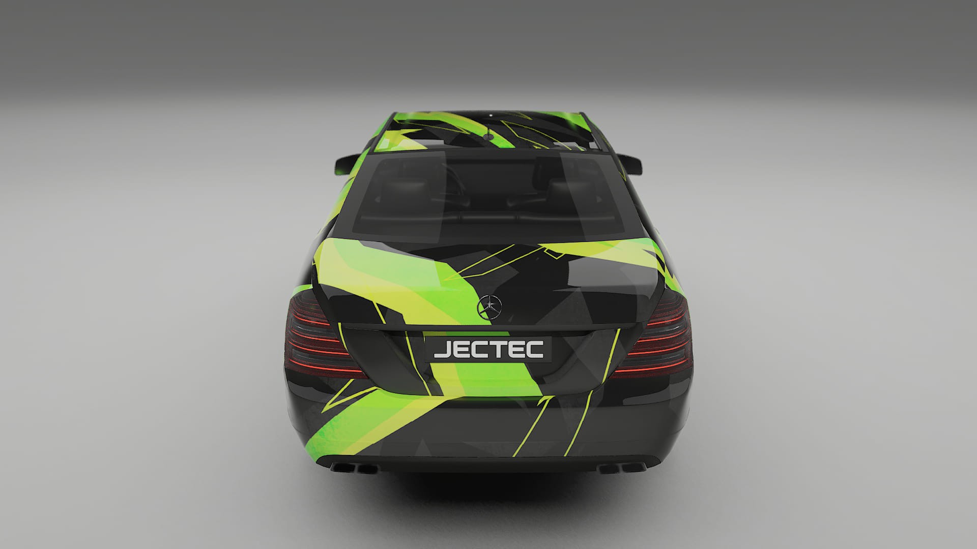 Mercedes S-class W221 facelift NINJA TURTLES – Designový Wrap PPF Fólie na auto - tisknutelný polyuretan