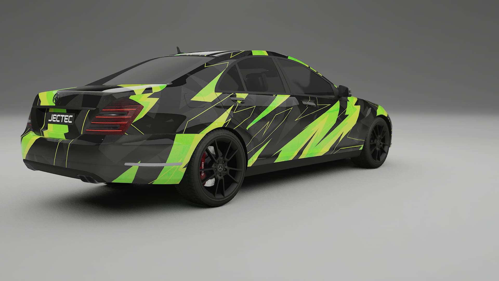 Mercedes S-class W221 facelift NINJA TURTLES – Designový Wrap PPF Fólie na auto - tisknutelný polyuretan