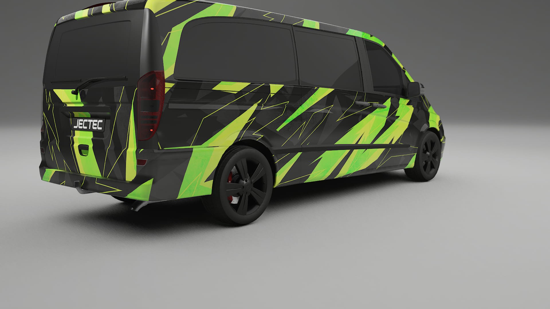 Mercedes Viano Extralong W439 Facelift NINJA TURTLES – Designový Wrap PPF Fólie na auto - tisknutelný polyuretan