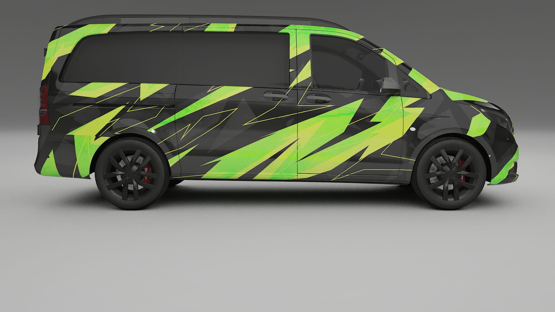 Mercedes Vito Short W447 prefacelift NINJA TURTLES – Designový Wrap PPF Fólie na auto - tisknutelný polyuretan