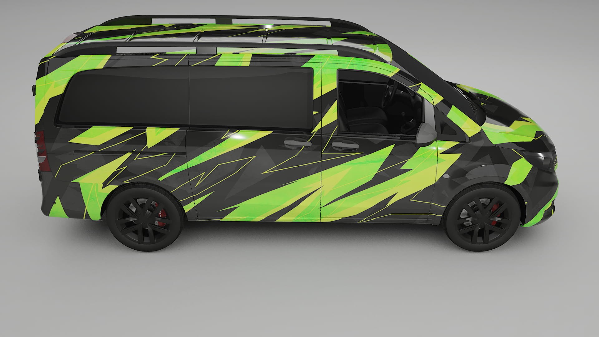 Mercedes Vito Short W447 prefacelift NINJA TURTLES – Designový Wrap PPF Fólie na auto - tisknutelný polyuretan