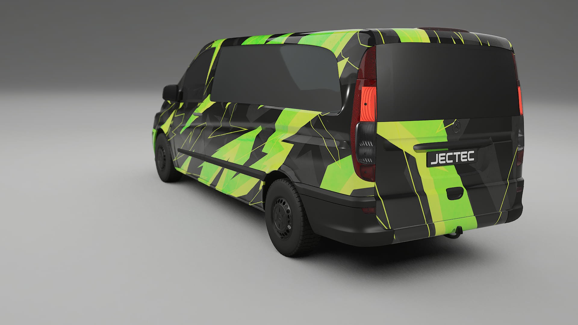 Mercedes Vito Short W639 facelift NINJA TURTLES – Designový Wrap PPF Fólie na auto - tisknutelný polyuretan
