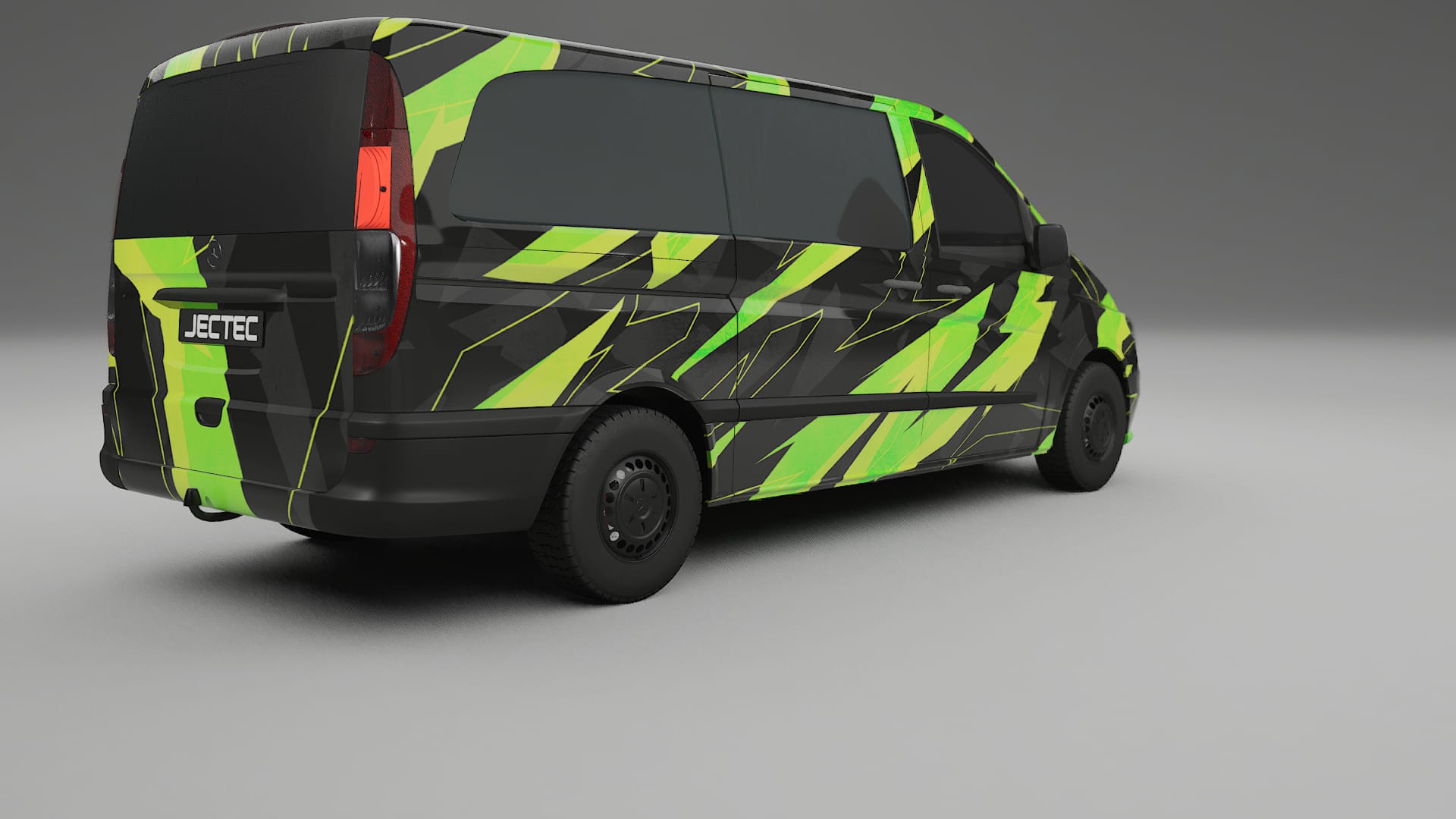 Mercedes Vito Short W639 facelift NINJA TURTLES – Designový Wrap PPF Fólie na auto - tisknutelný polyuretan