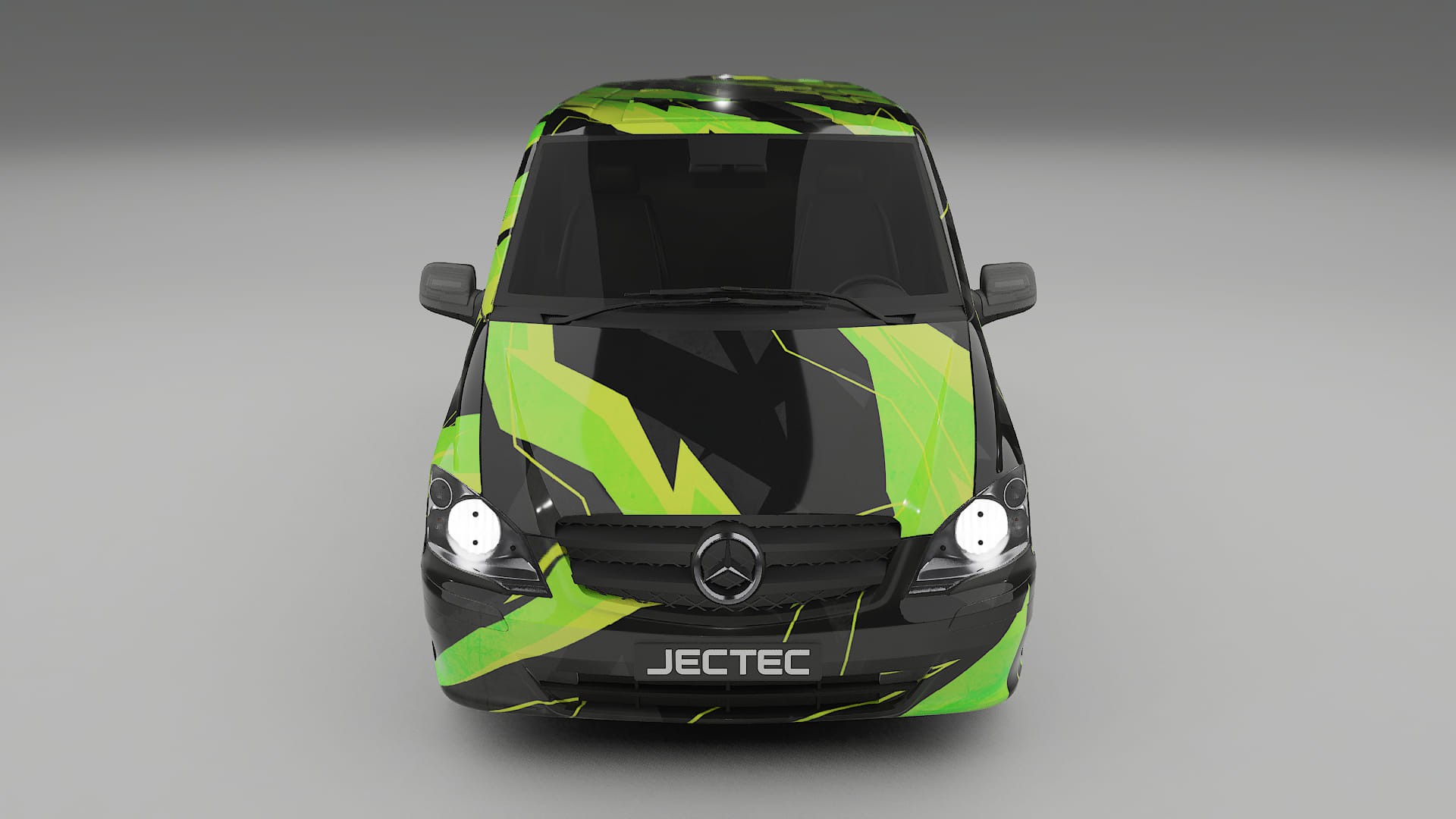 Mercedes Vito Short W639 facelift NINJA TURTLES – Designový Wrap PPF Fólie na auto - tisknutelný polyuretan