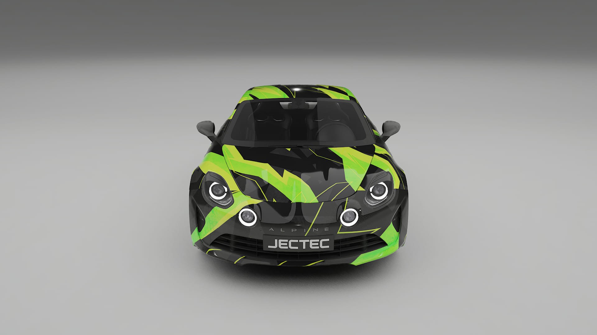 Renault Alpine A110 NINJA TURTLES – Designový Wrap PPF Fólie na auto - tisknutelný polyuretan