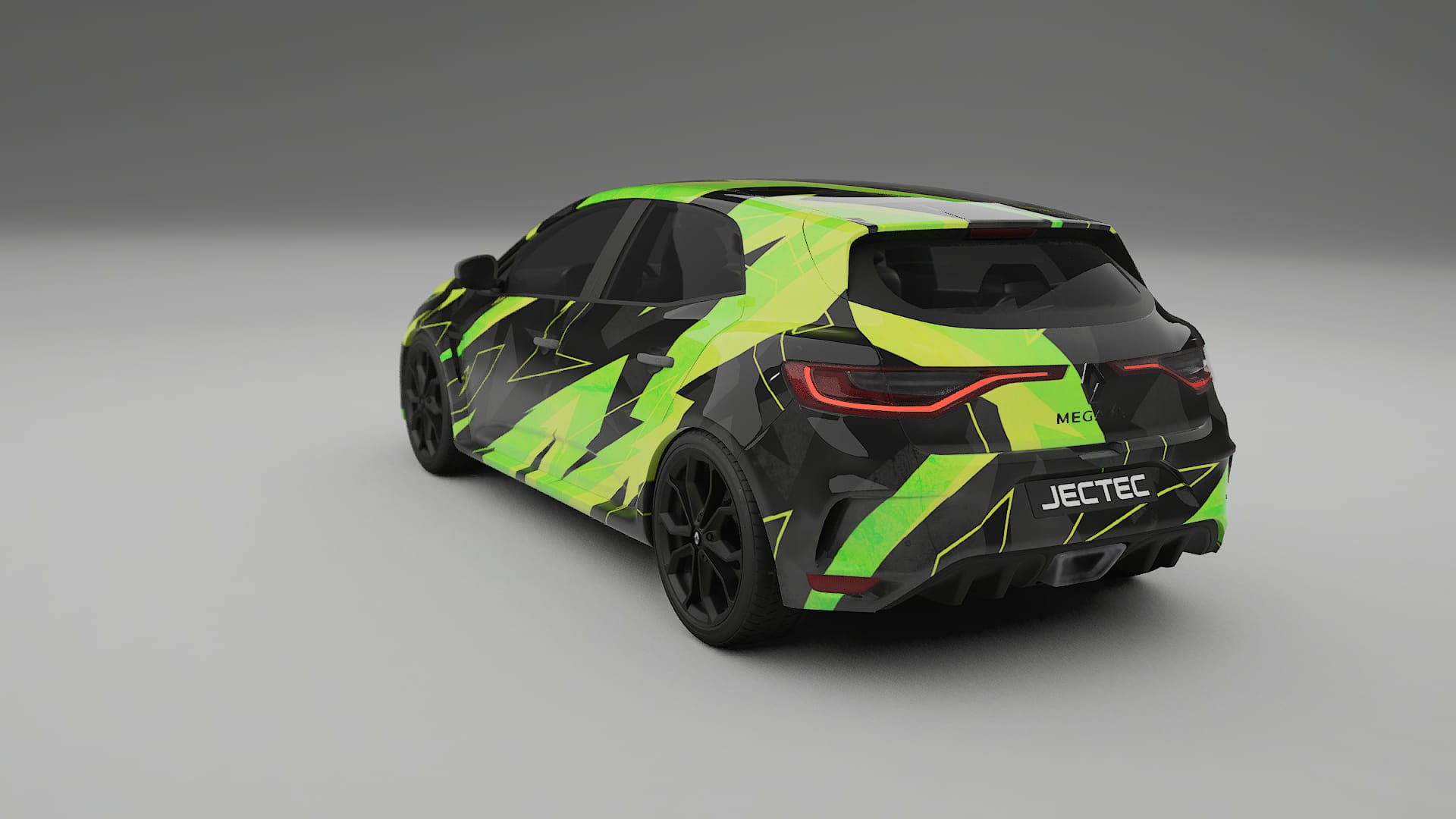 Renault Megane RS IV NINJA TURTLES – Designový Wrap PPF Fólie na auto - tisknutelný polyuretan