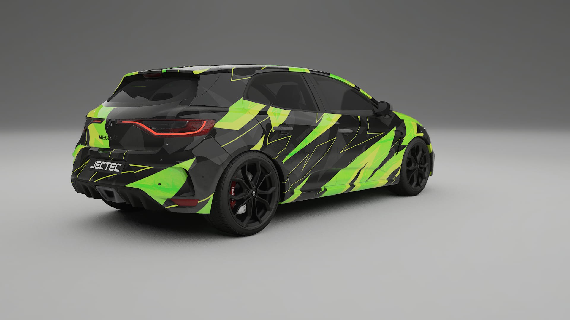 Renault Megane RS IV NINJA TURTLES – Designový Wrap PPF Fólie na auto - tisknutelný polyuretan