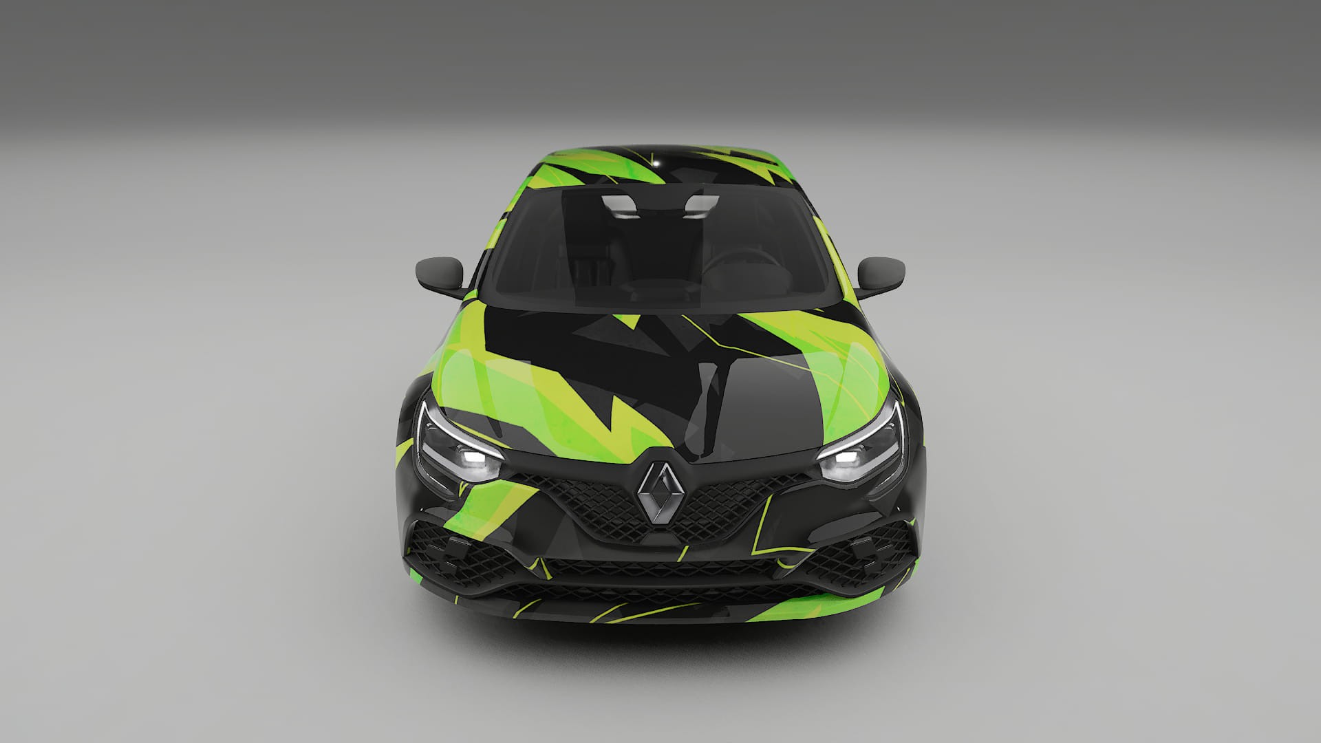 Renault Megane RS IV NINJA TURTLES – Designový Wrap PPF Fólie na auto - tisknutelný polyuretan