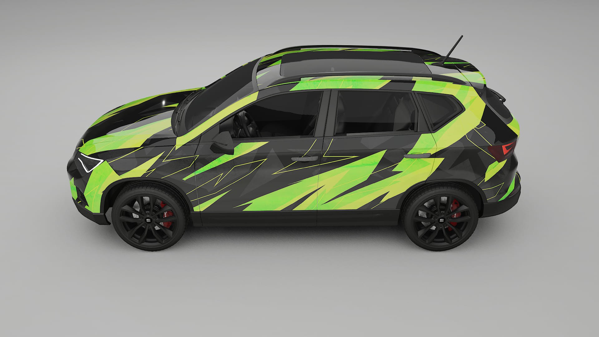 Seat Ateca KH7 NINJA TURTLES – Designový Wrap PPF Fólie na auto - tisknutelný polyuretan